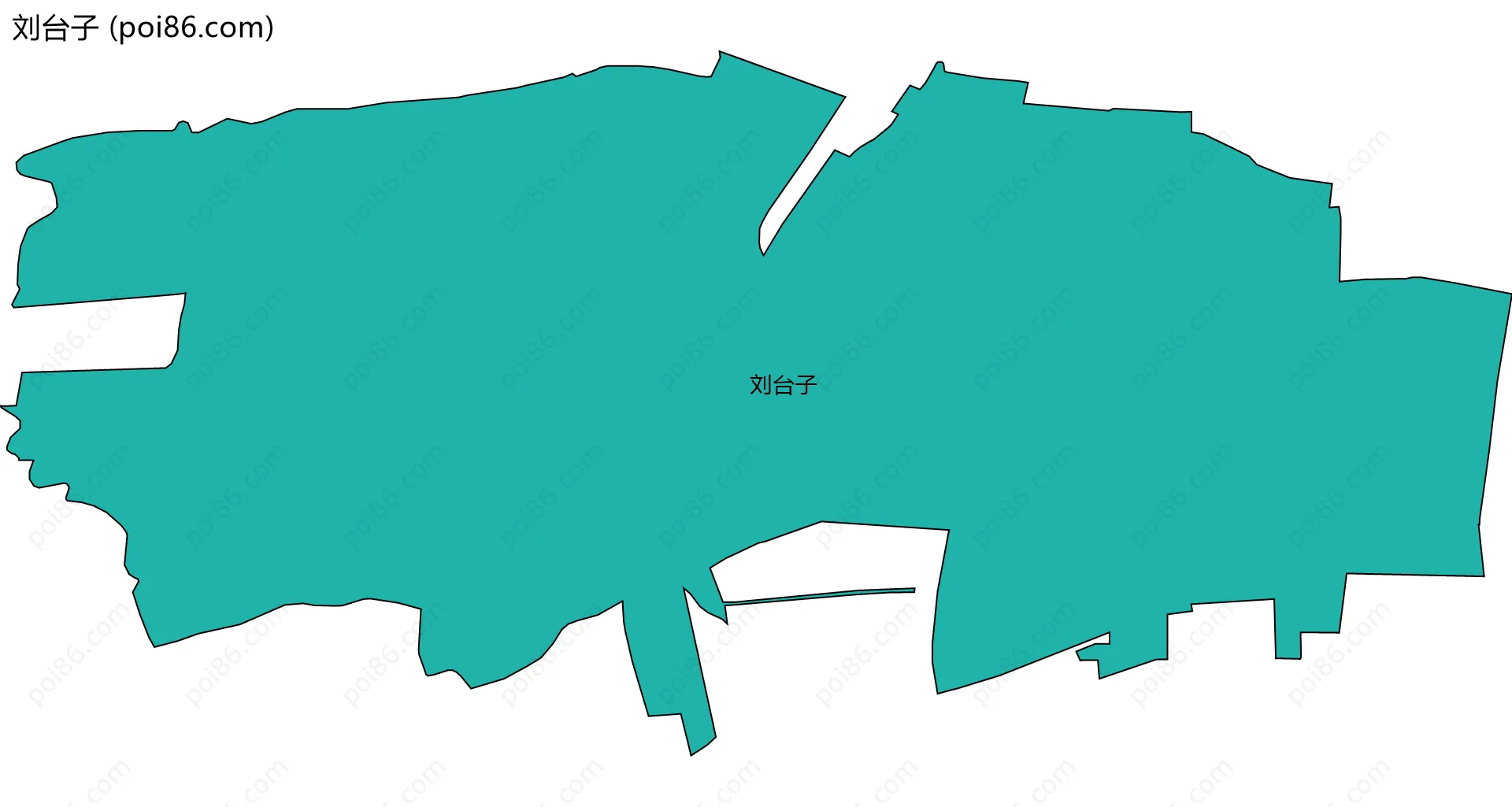 刘台子边界地图