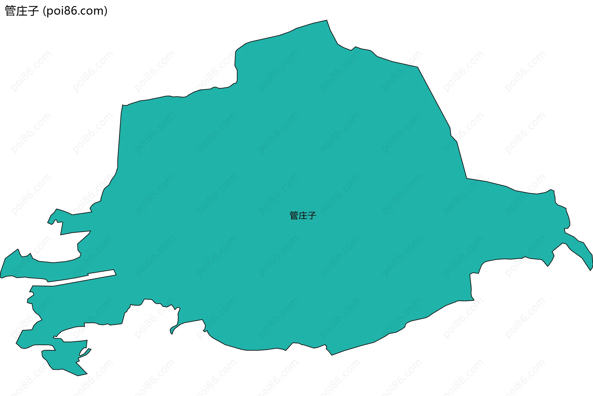 管庄子边界地图