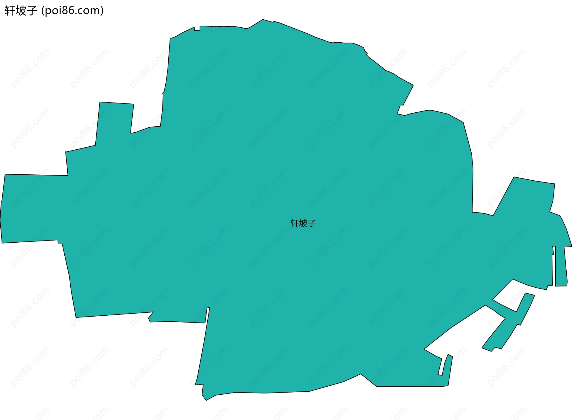 轩坡子边界地图