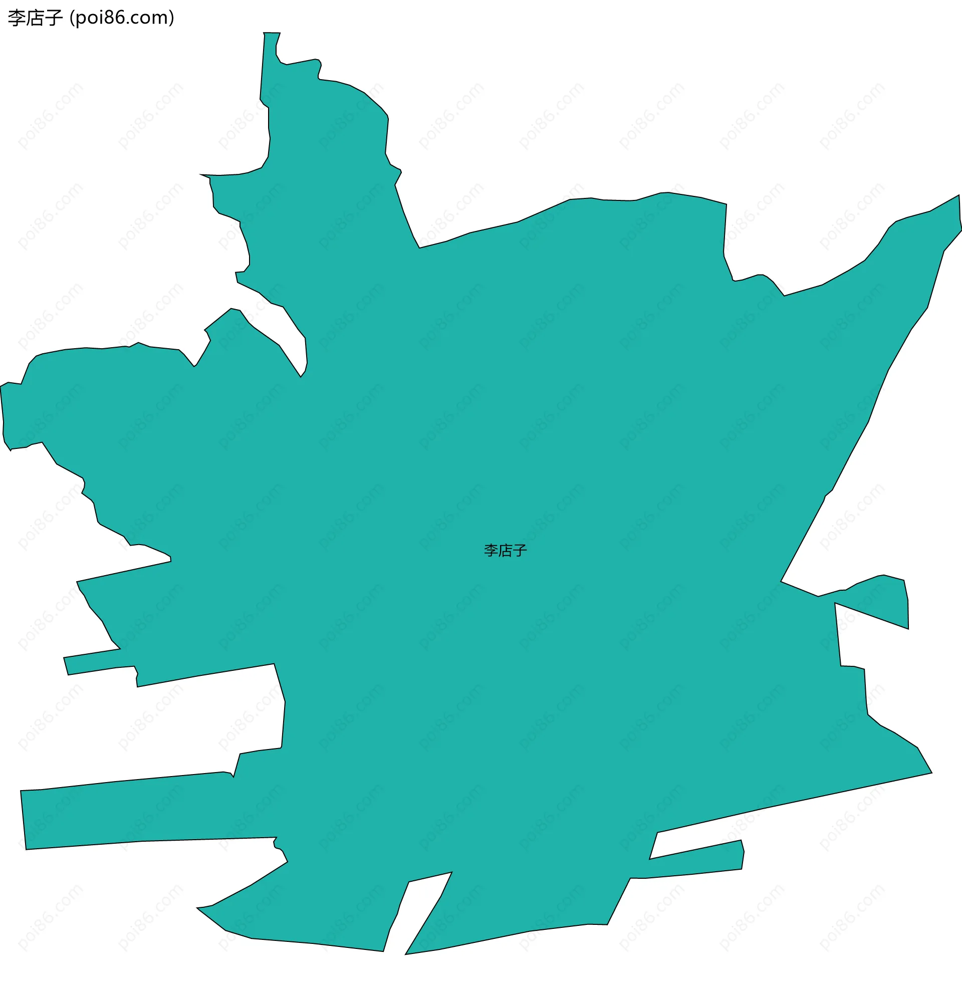 李店子边界地图