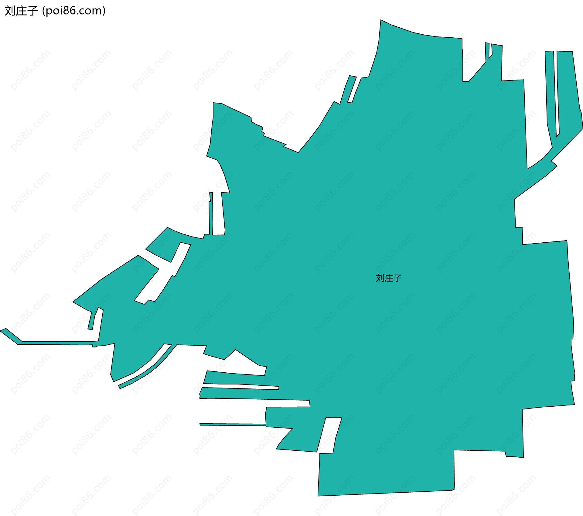 刘庄子边界地图