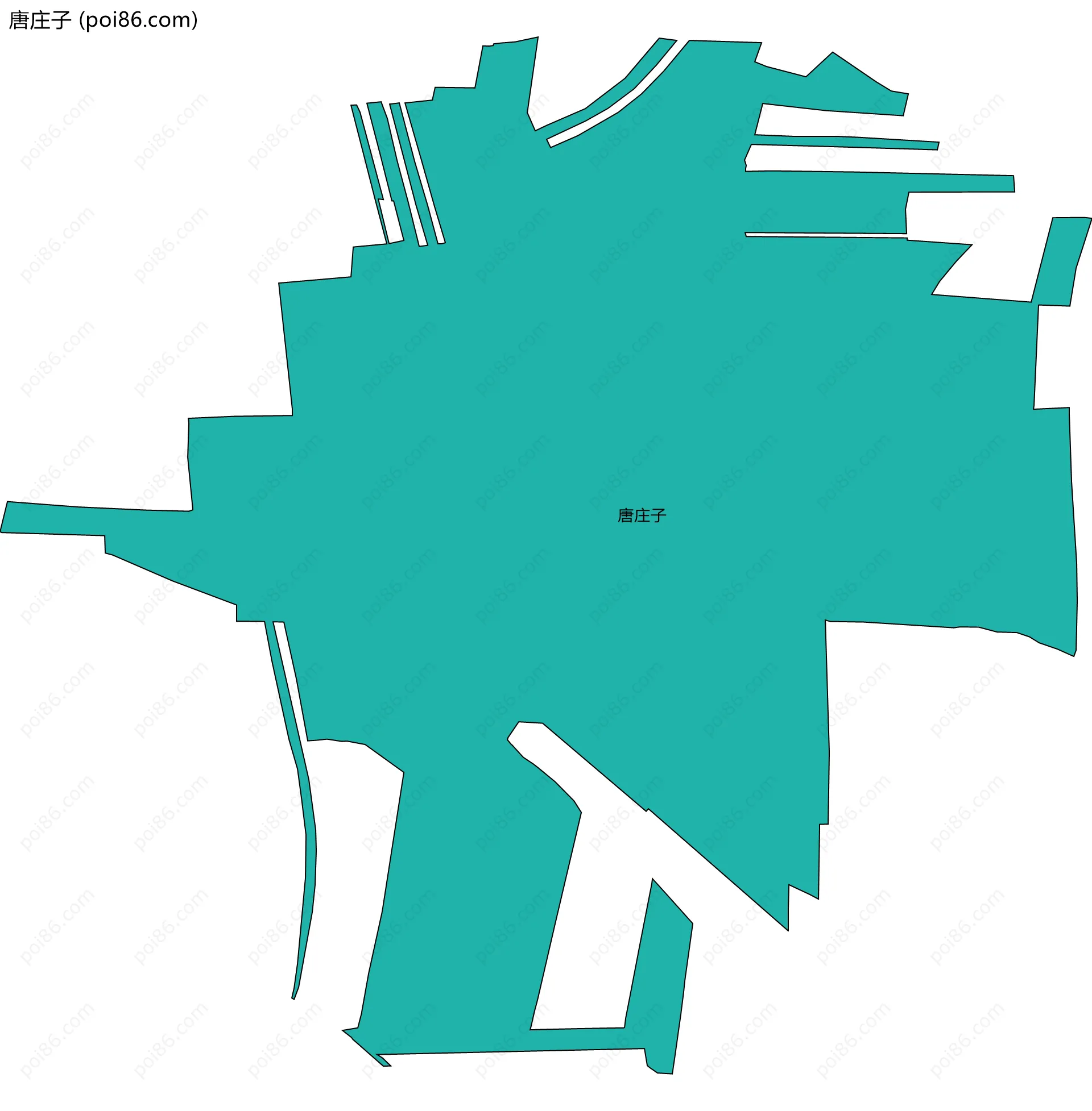 唐庄子边界地图