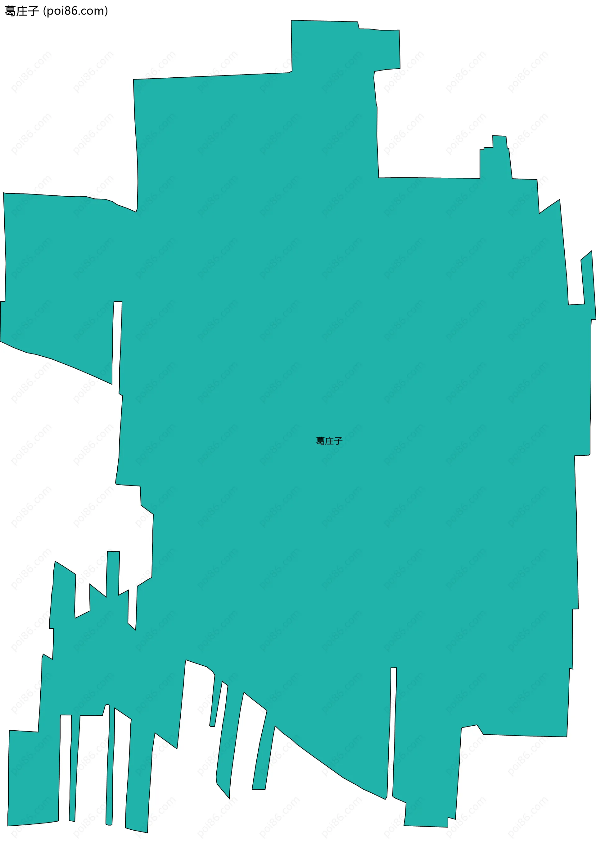 葛庄子边界地图