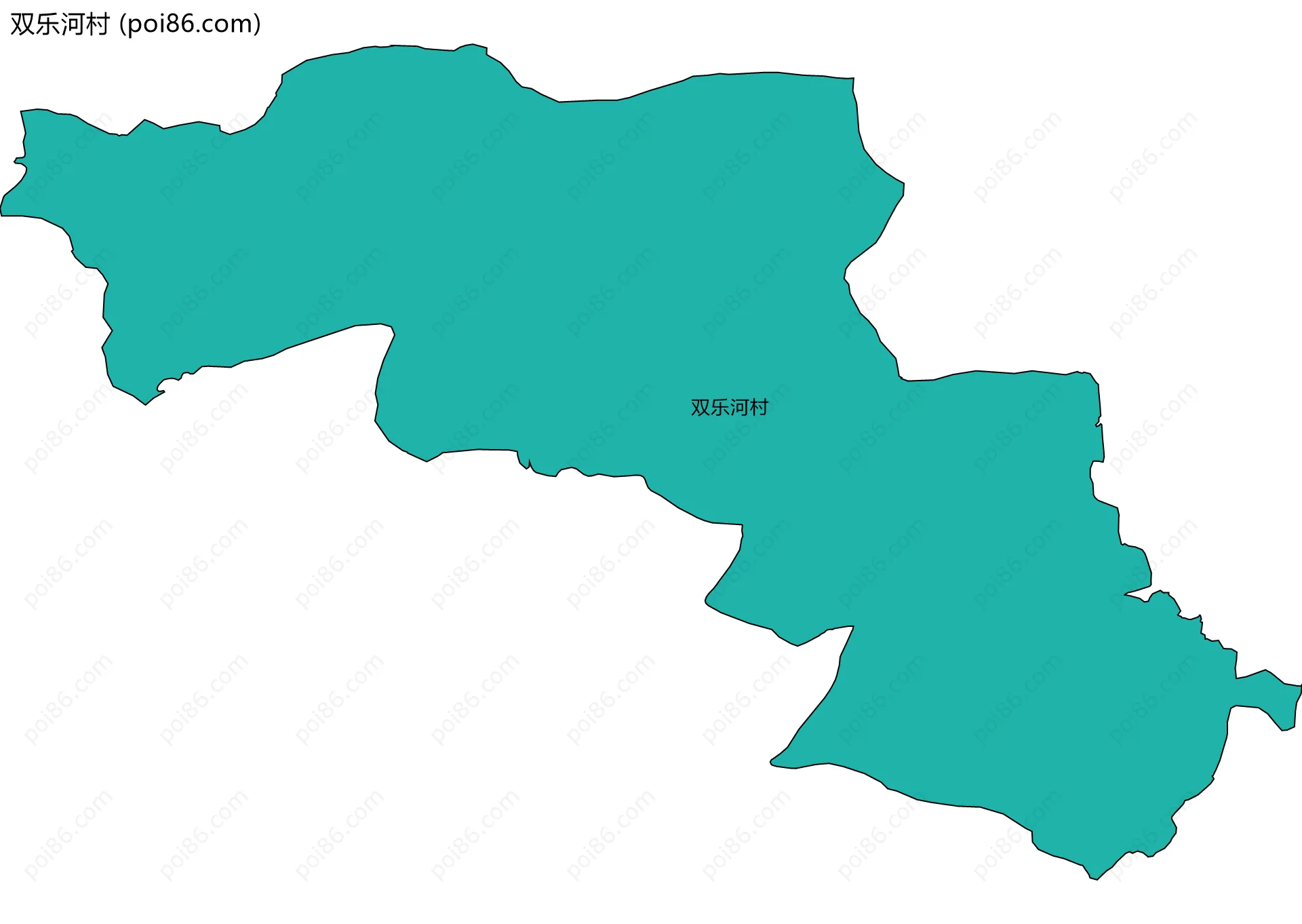 双乐河村边界地图