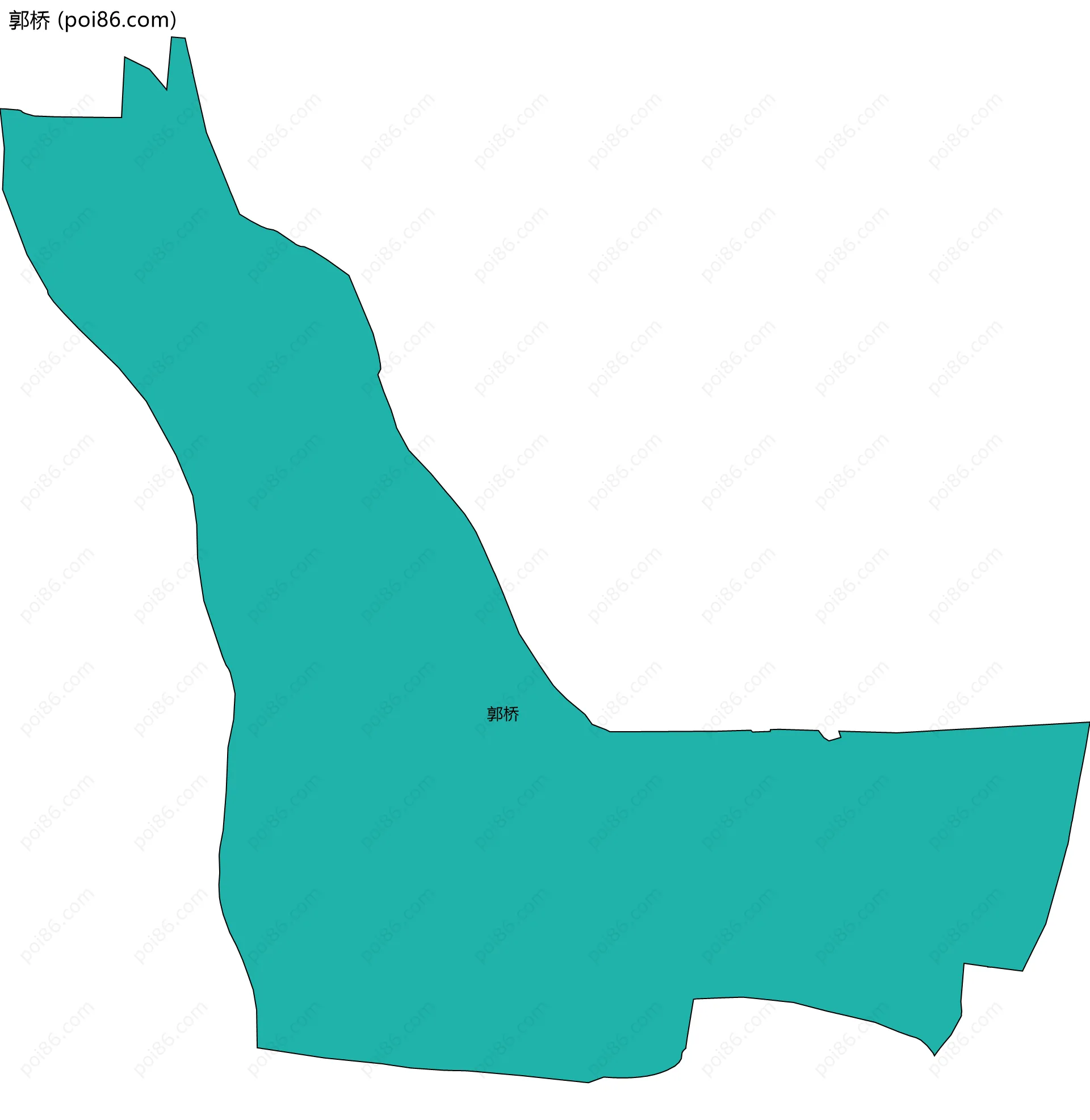 郭桥边界地图