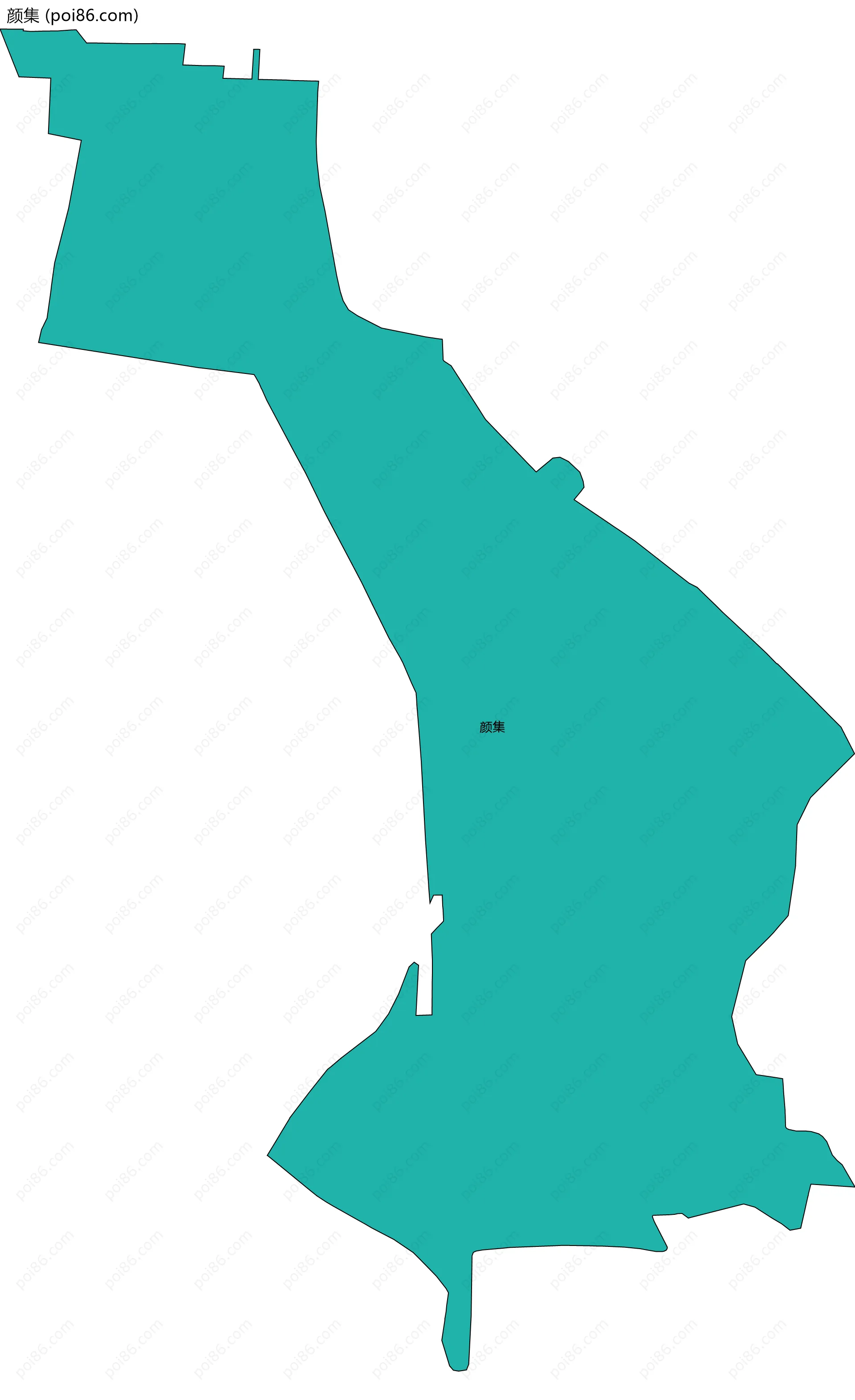 颜集边界地图