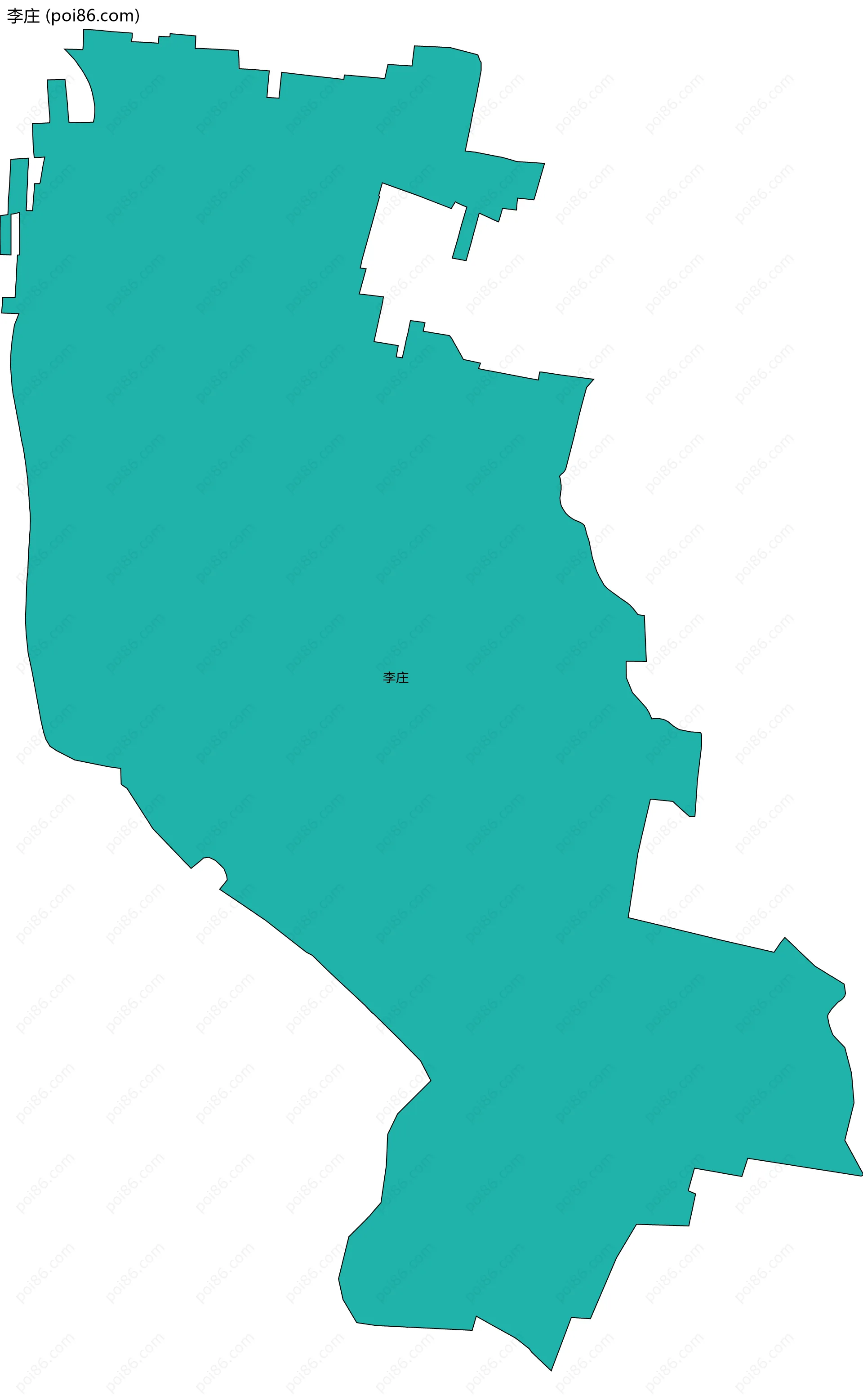 李庄边界地图