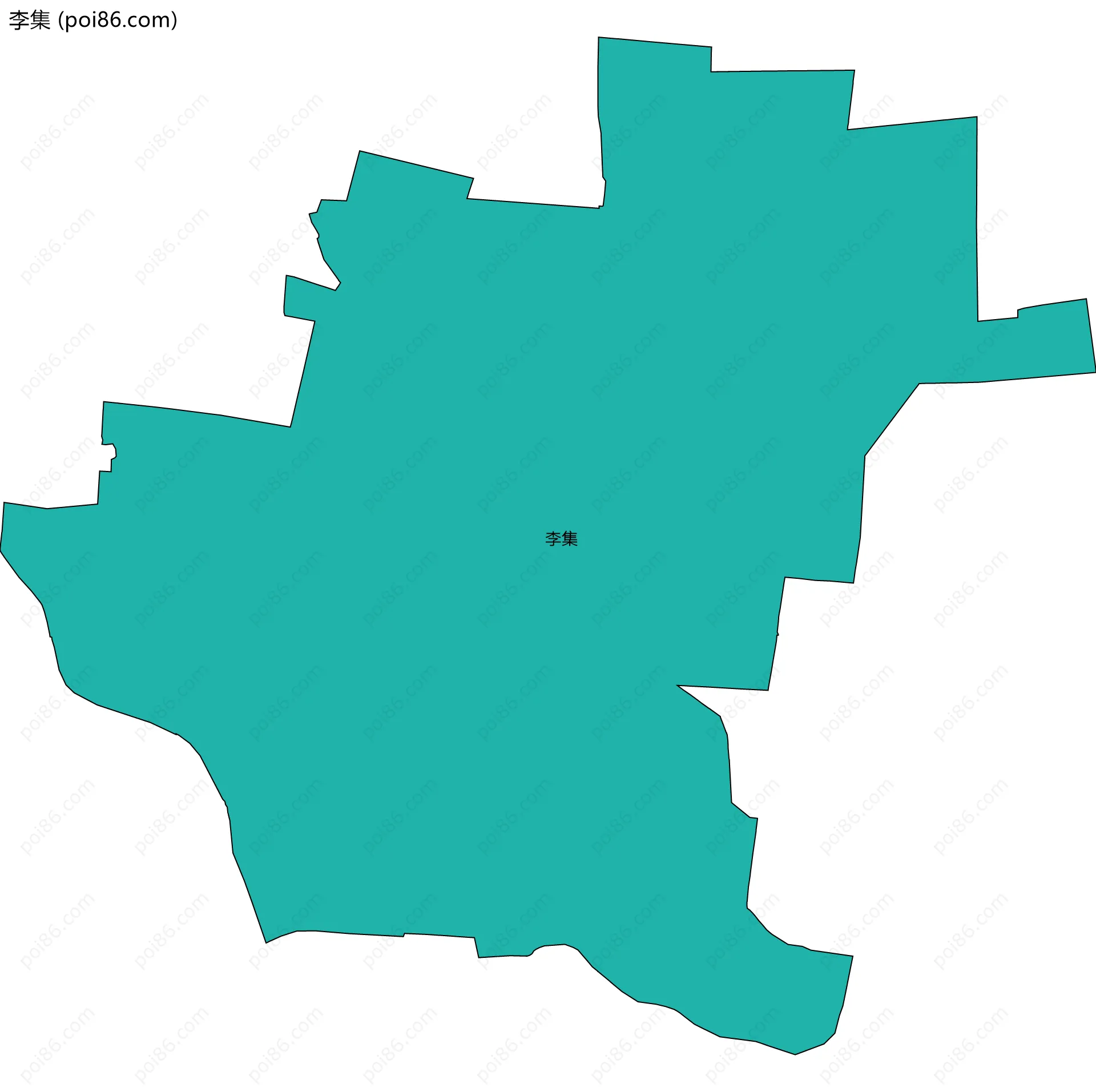 李集边界地图