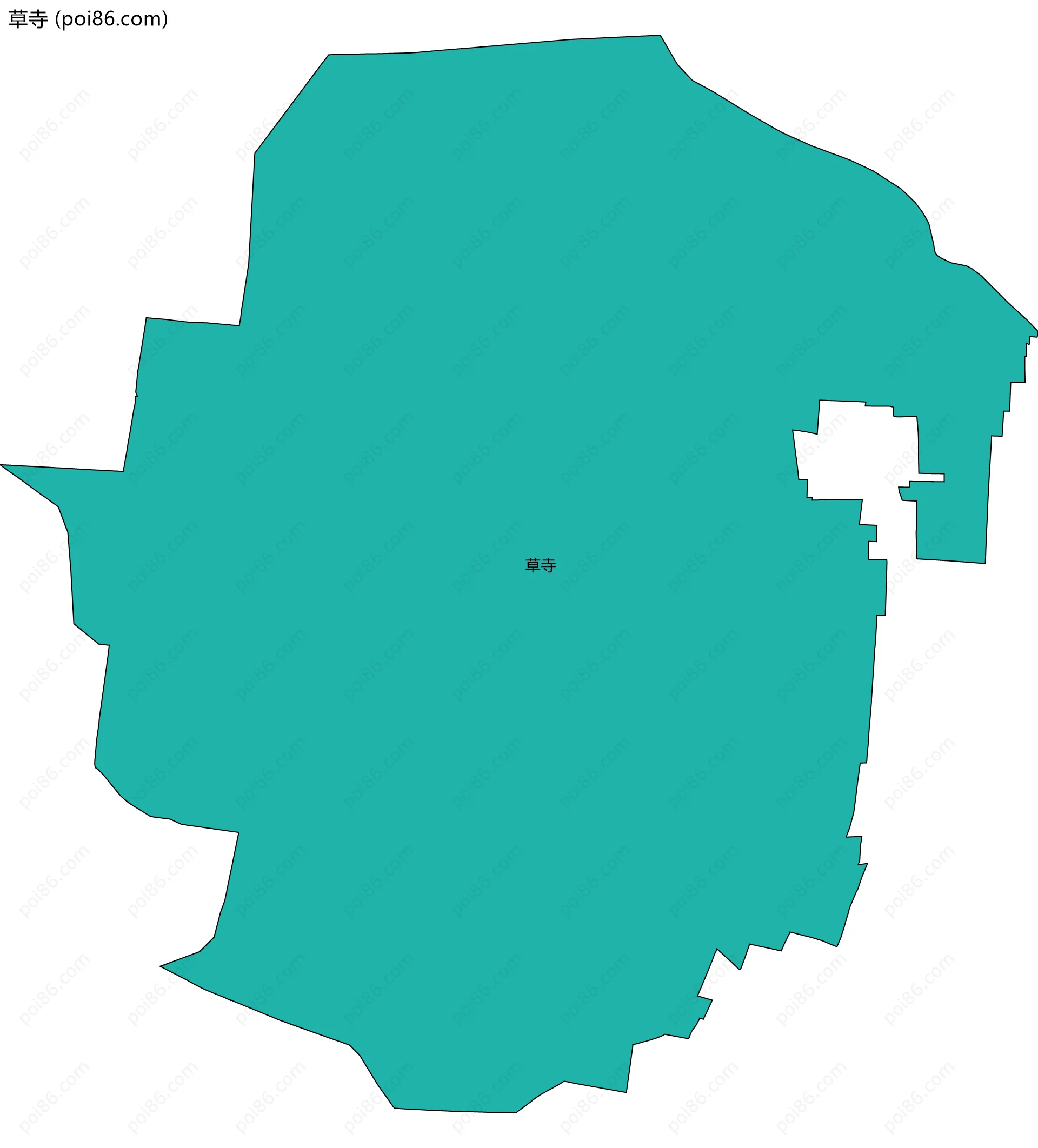 草寺边界地图