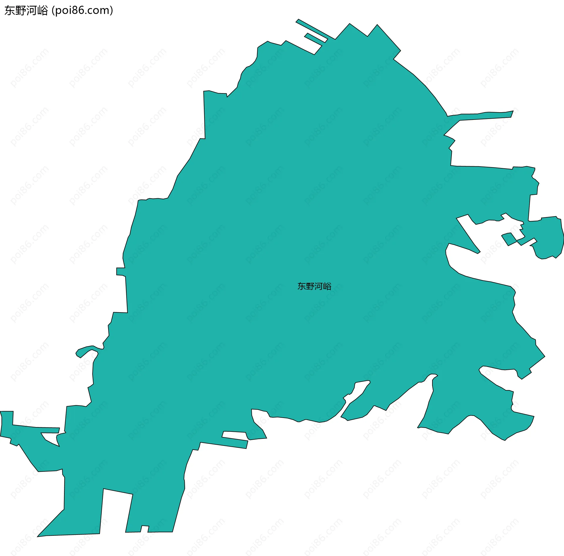 东野河峪边界地图