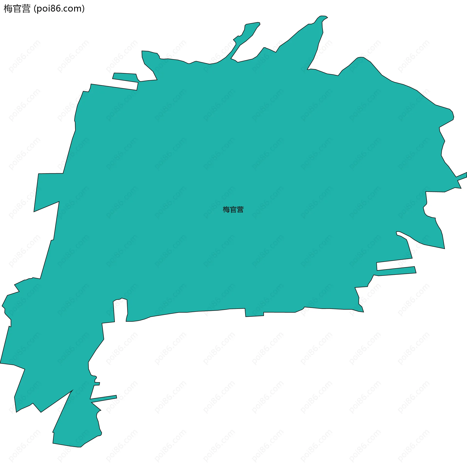 梅官营边界地图