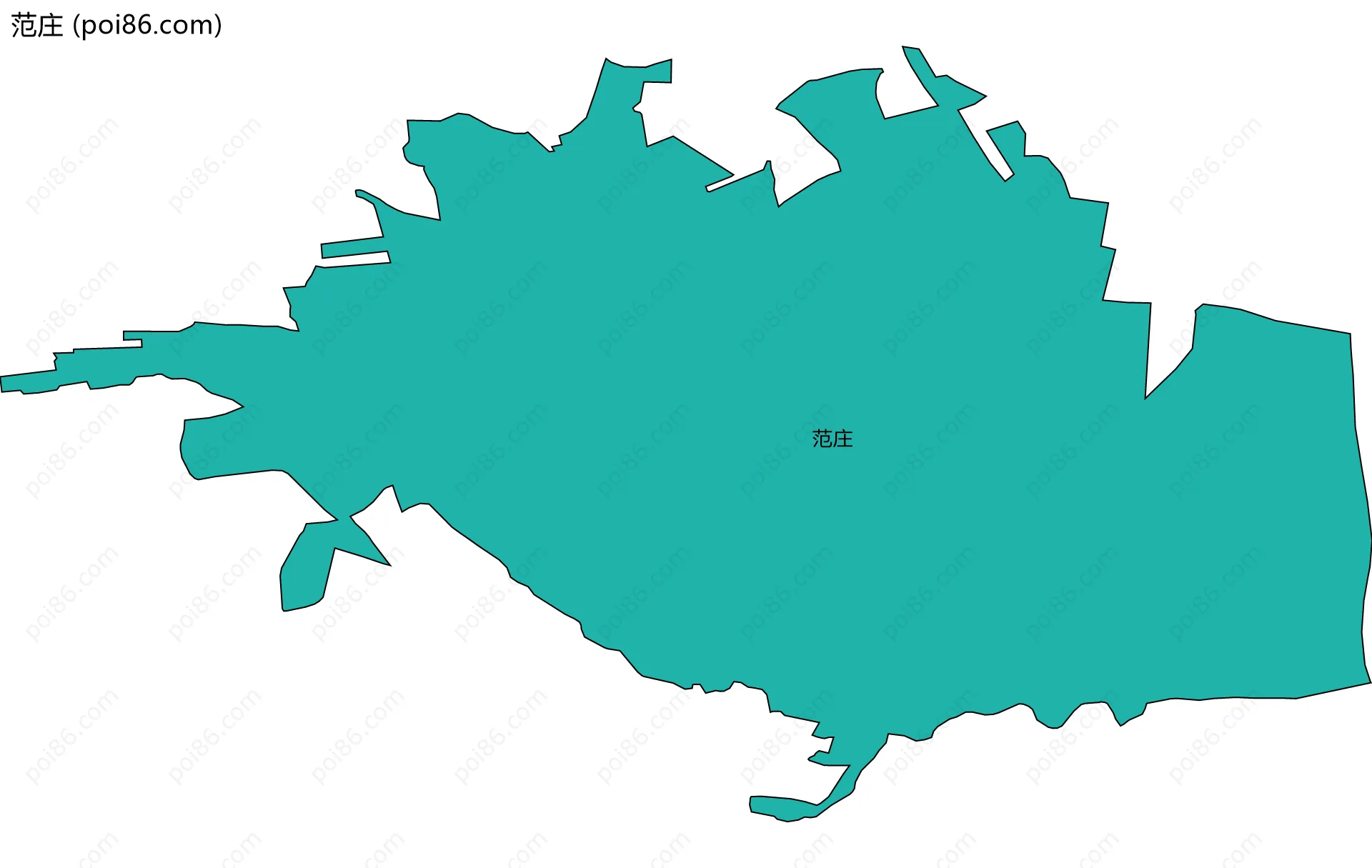 范庄边界地图