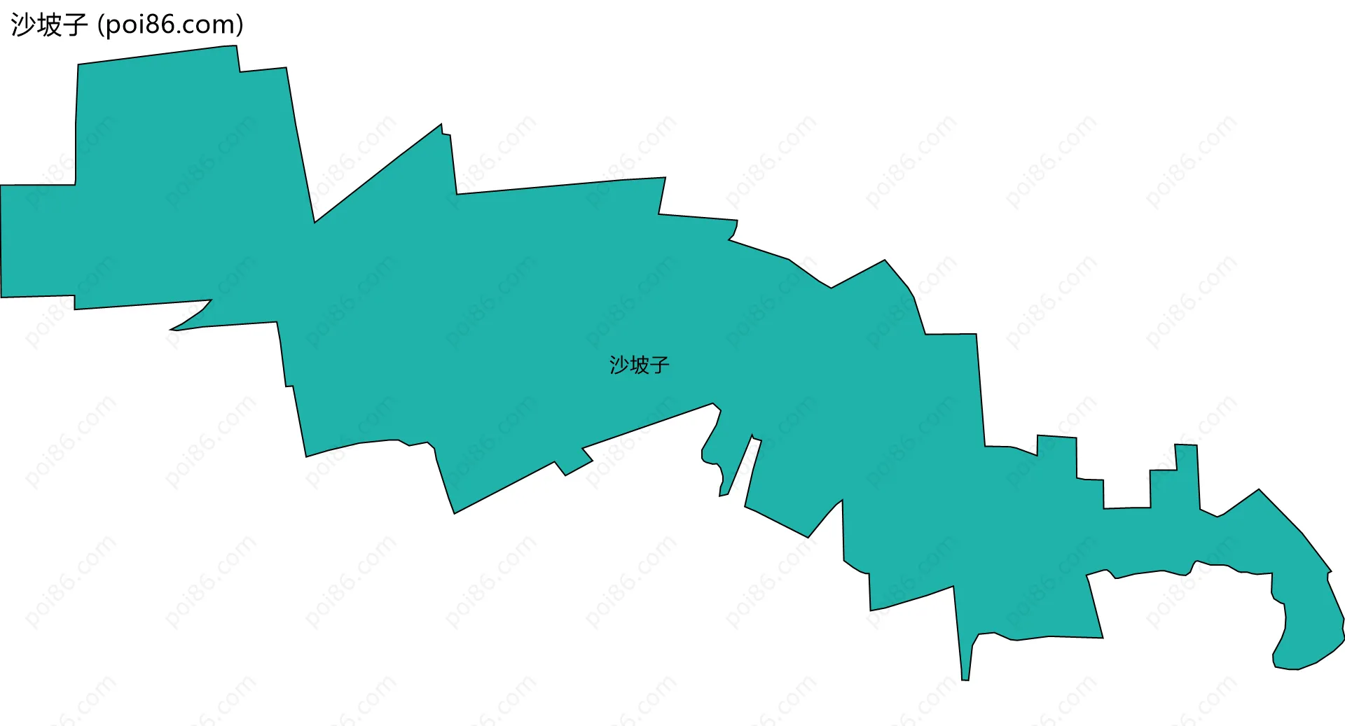 沙坡子边界地图