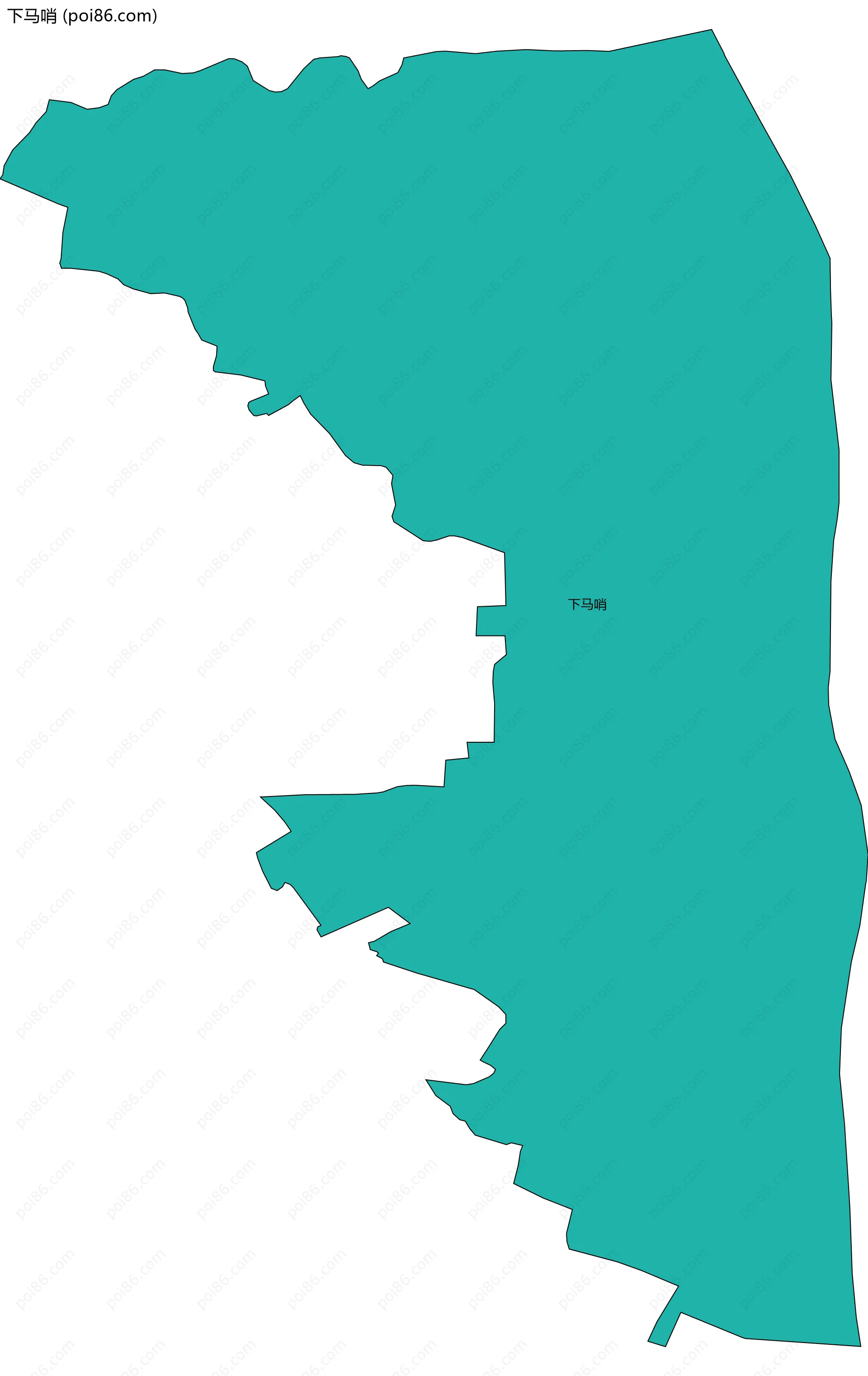 下马哨边界地图