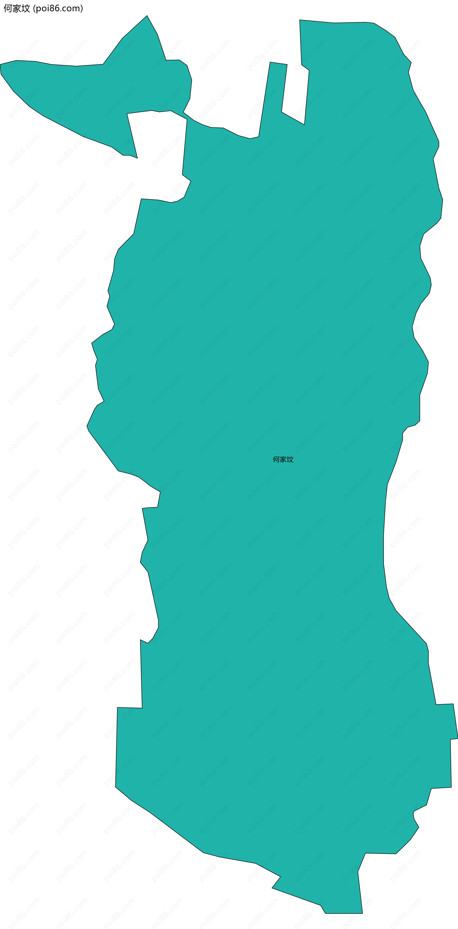 何家坟边界地图