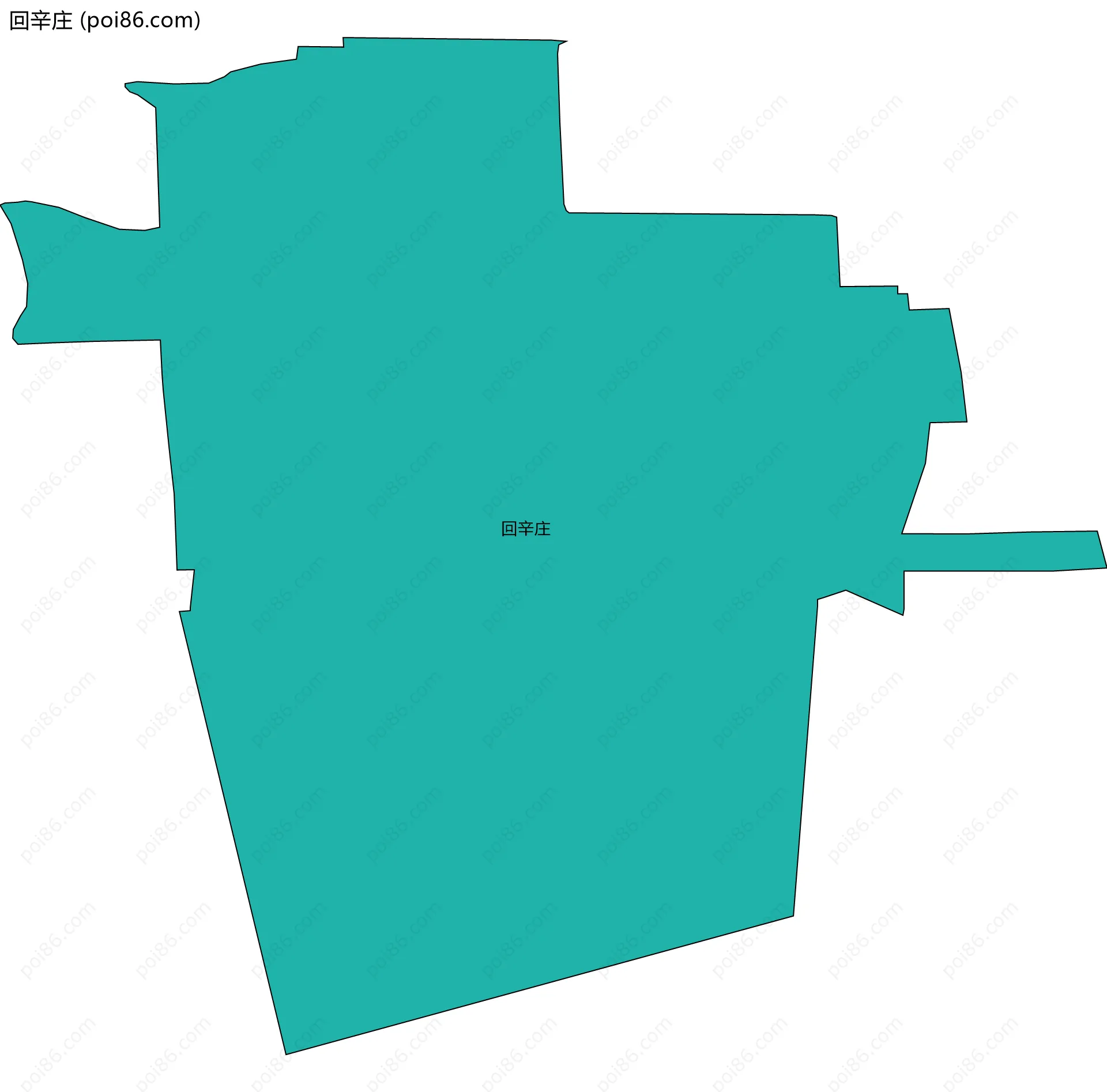 回辛庄边界地图