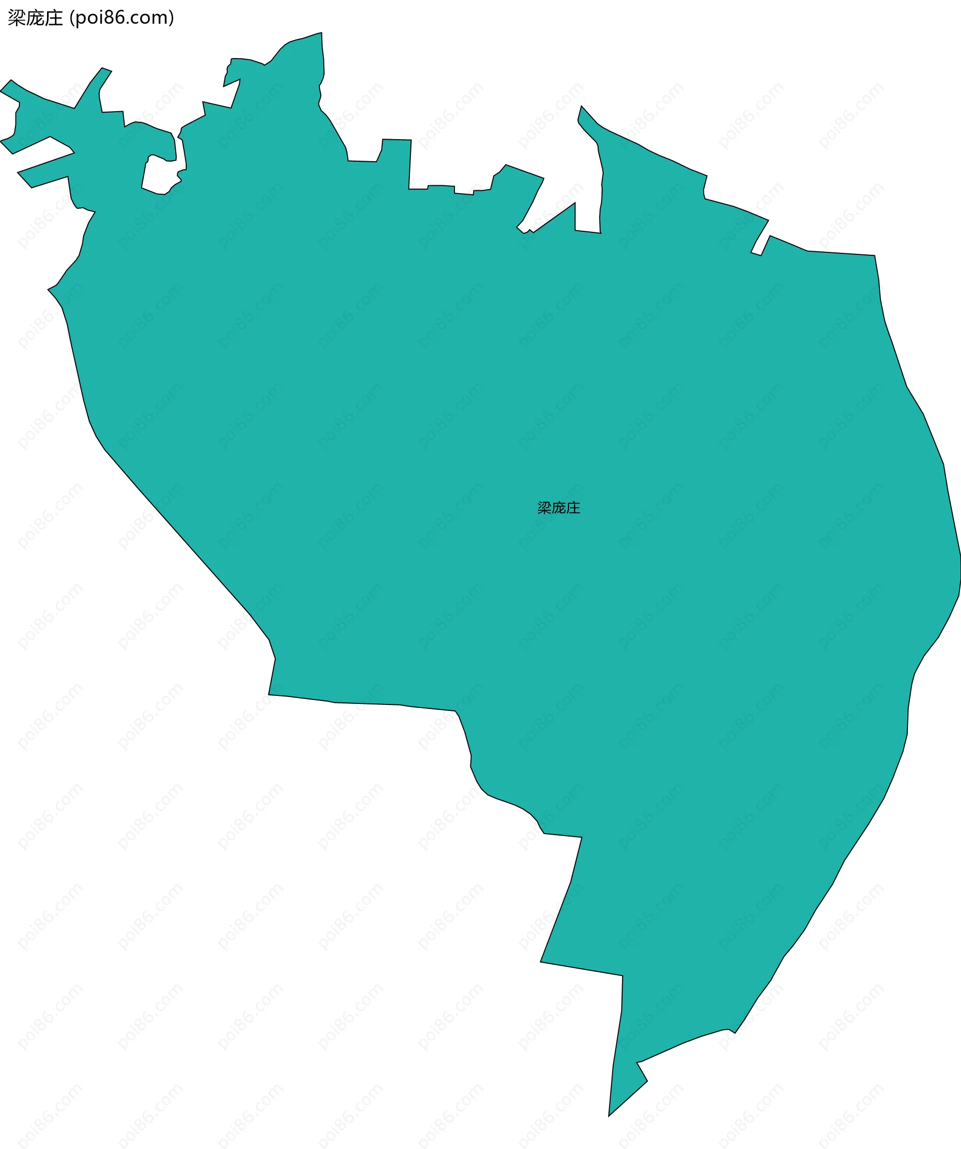 梁庞庄边界地图