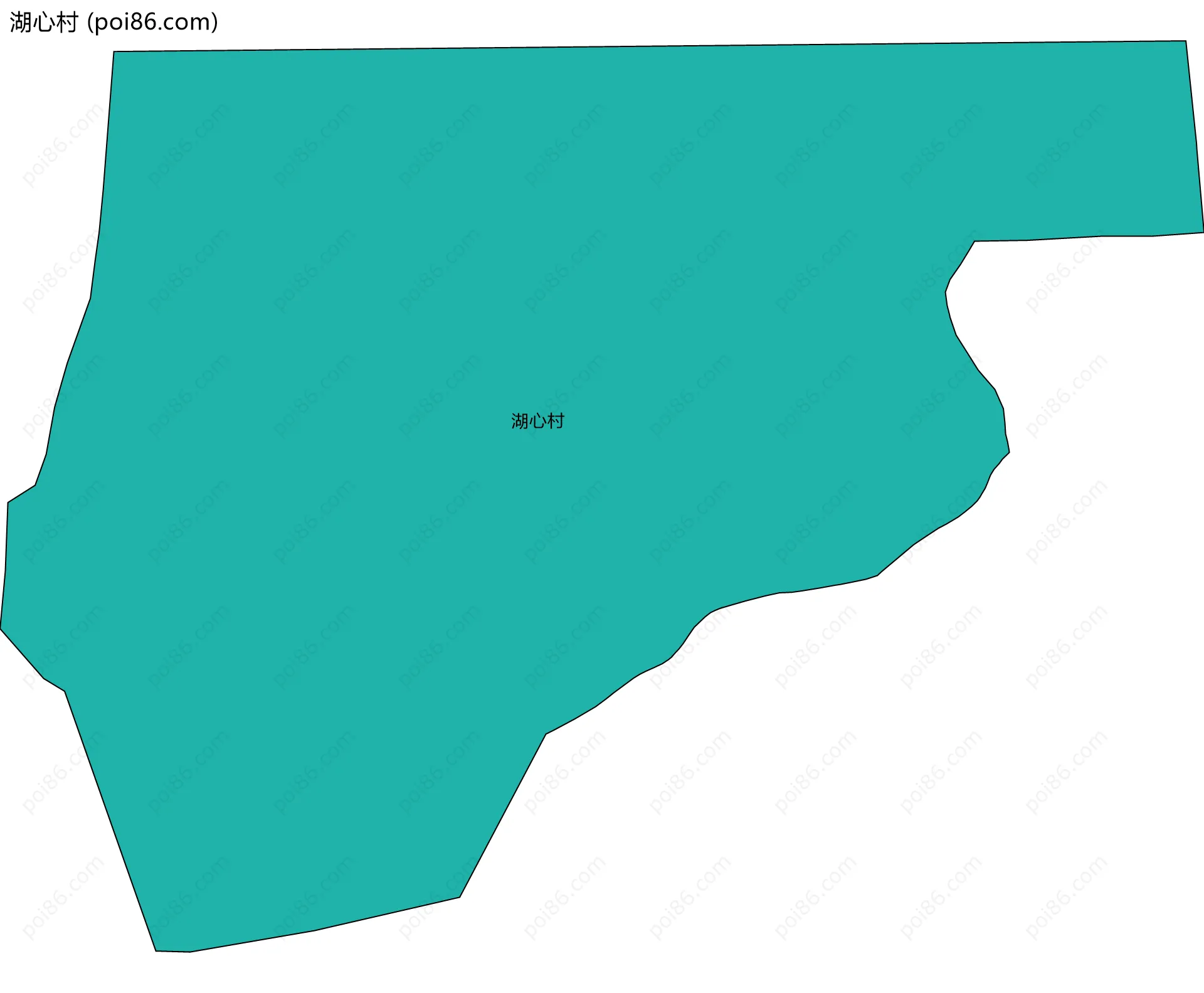 湖心村边界地图