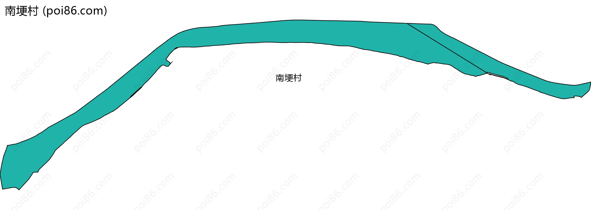 南埂村边界地图