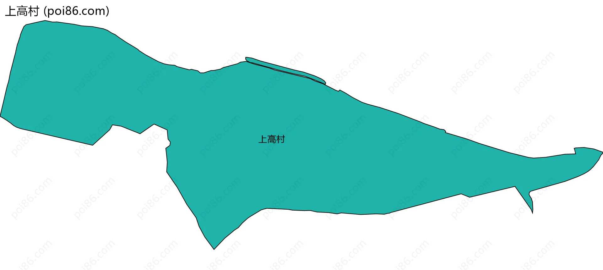 上高村边界地图