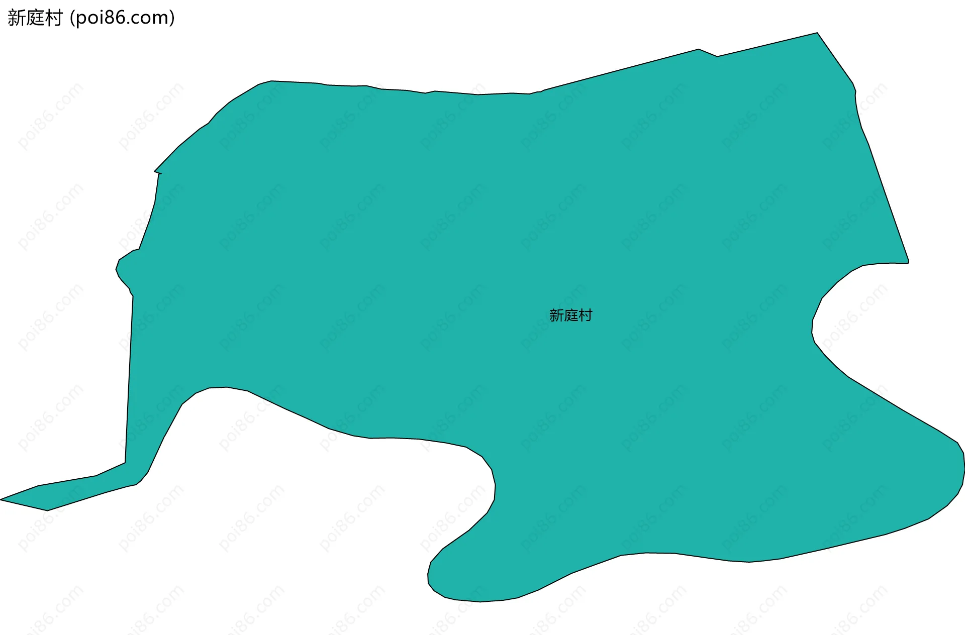 新庭村边界地图