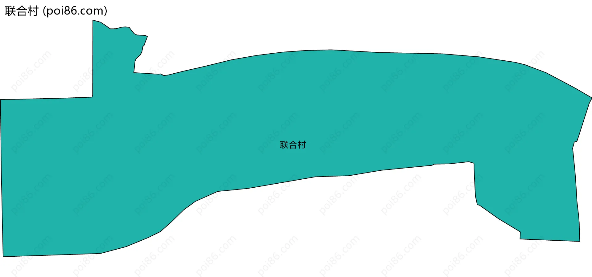 联合村边界地图