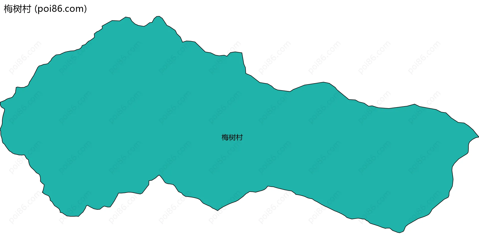 梅树村边界地图