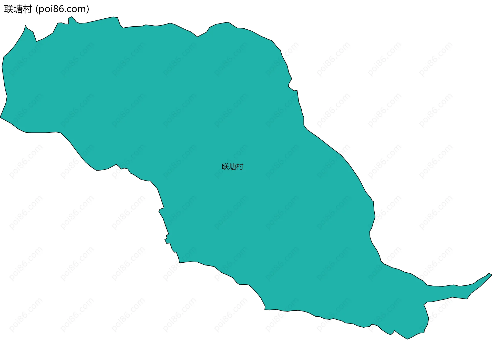 联塘村边界地图