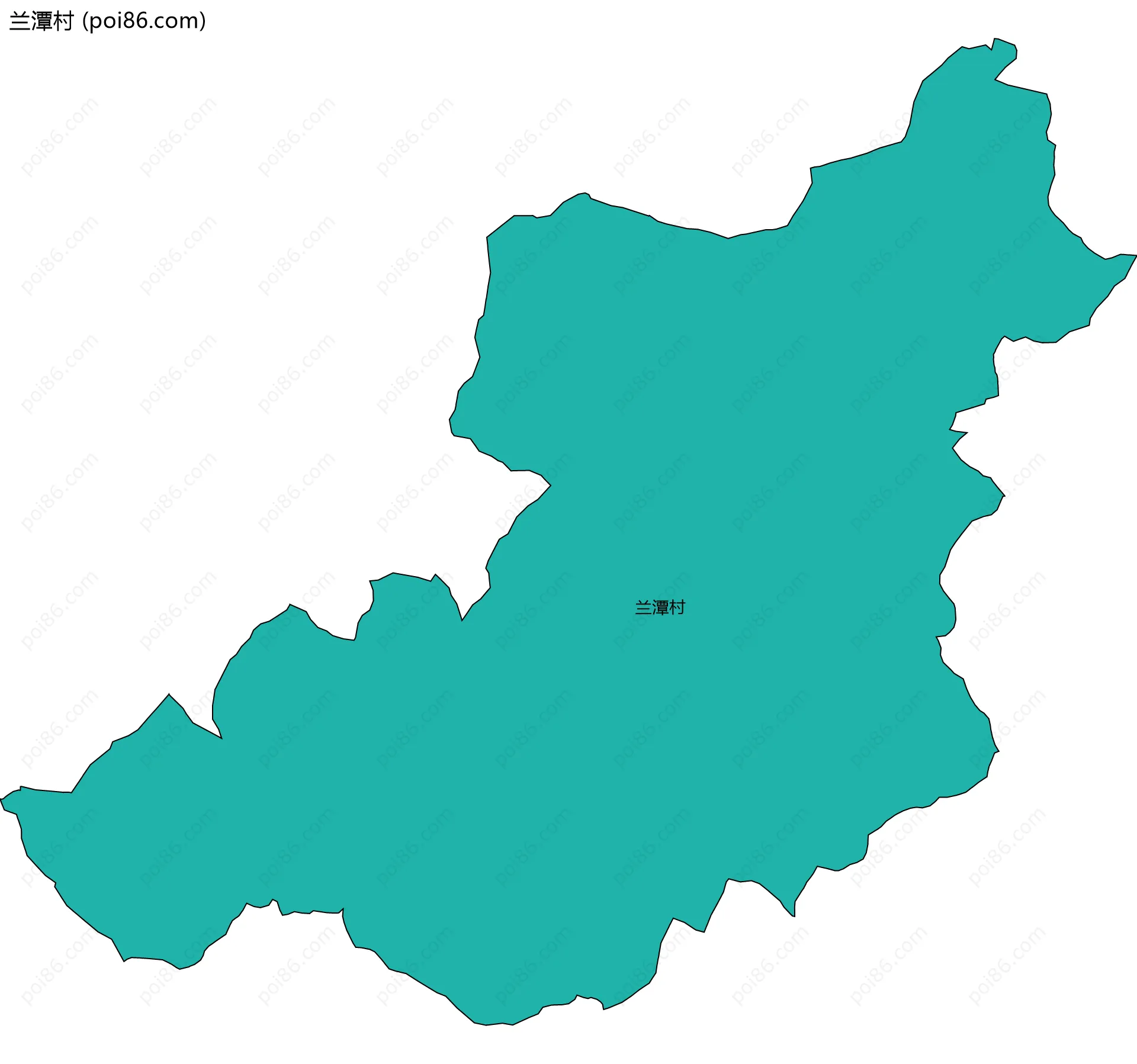 兰潭村边界地图