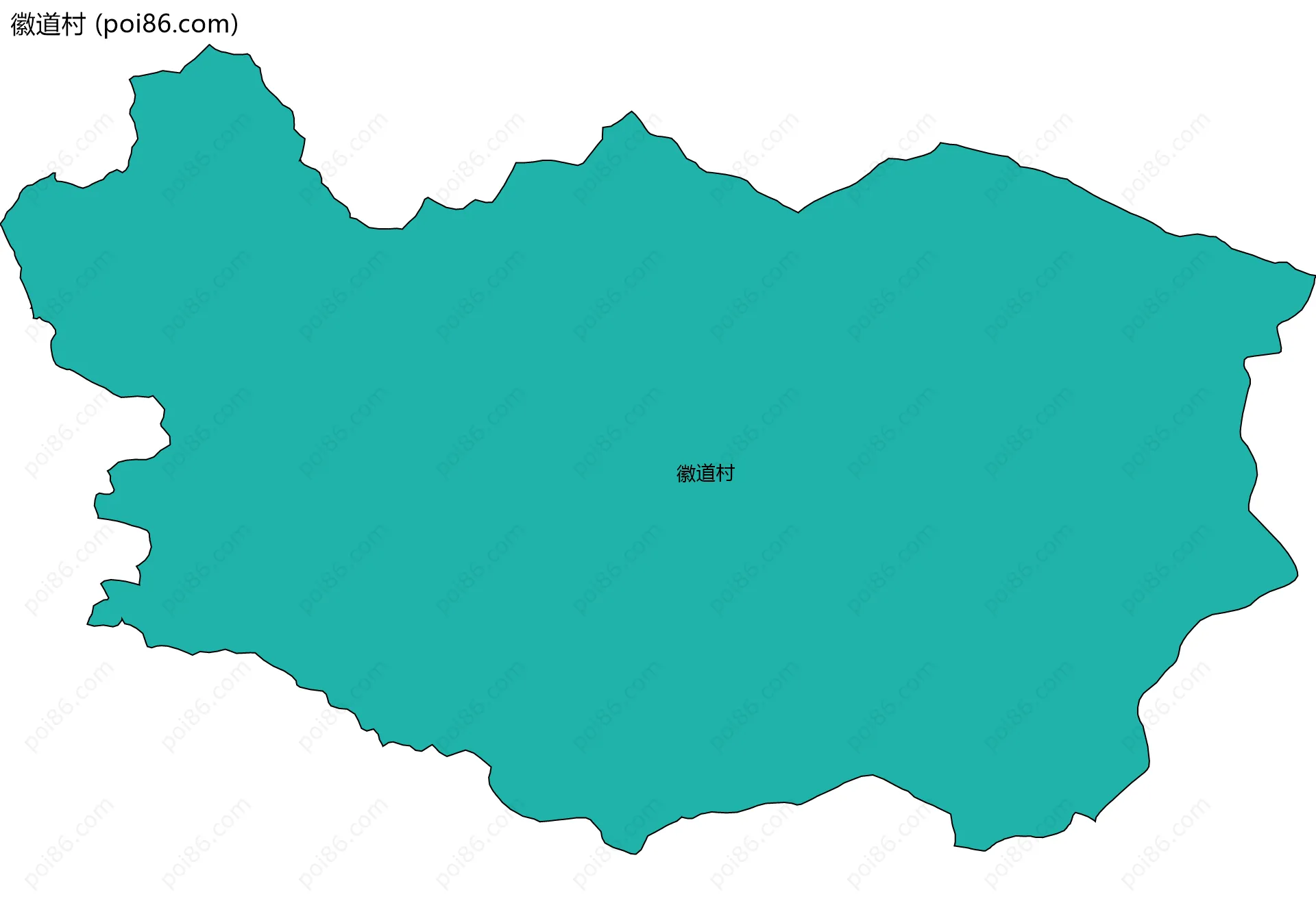 徽道村边界地图