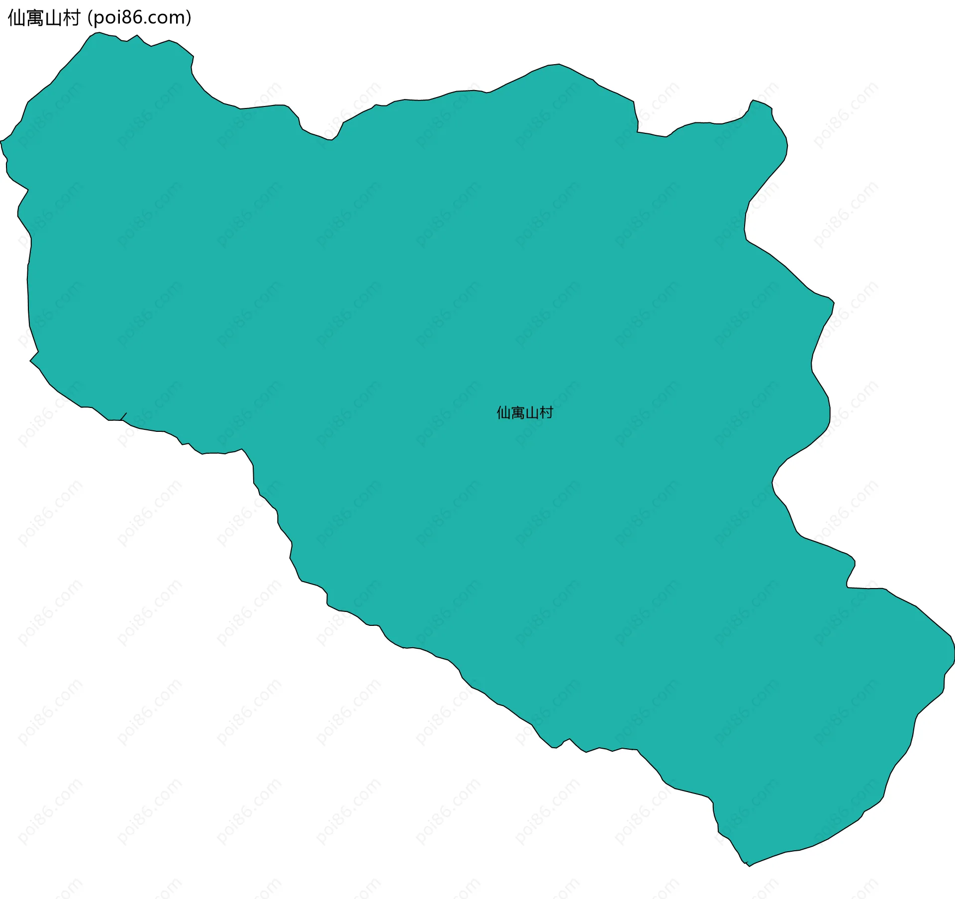 仙寓山村边界地图
