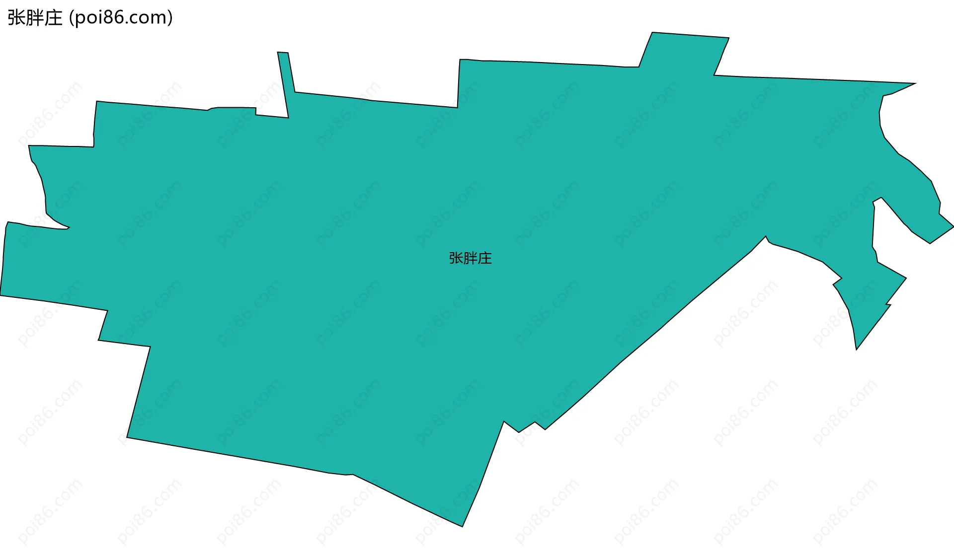 张胖庄边界地图