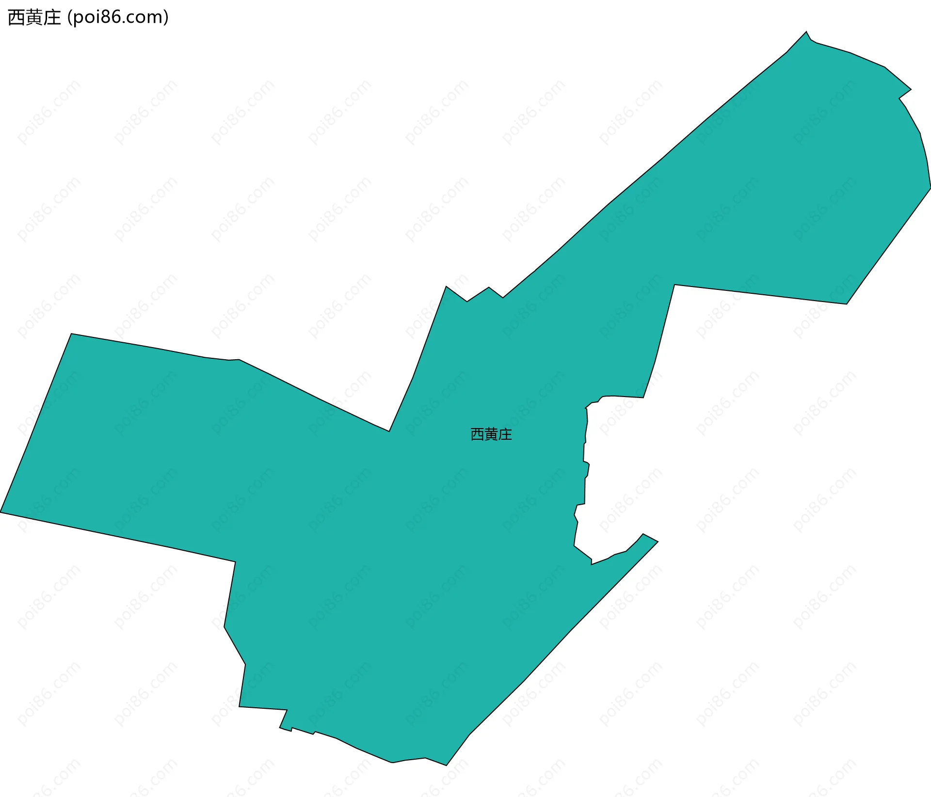 西黄庄边界地图