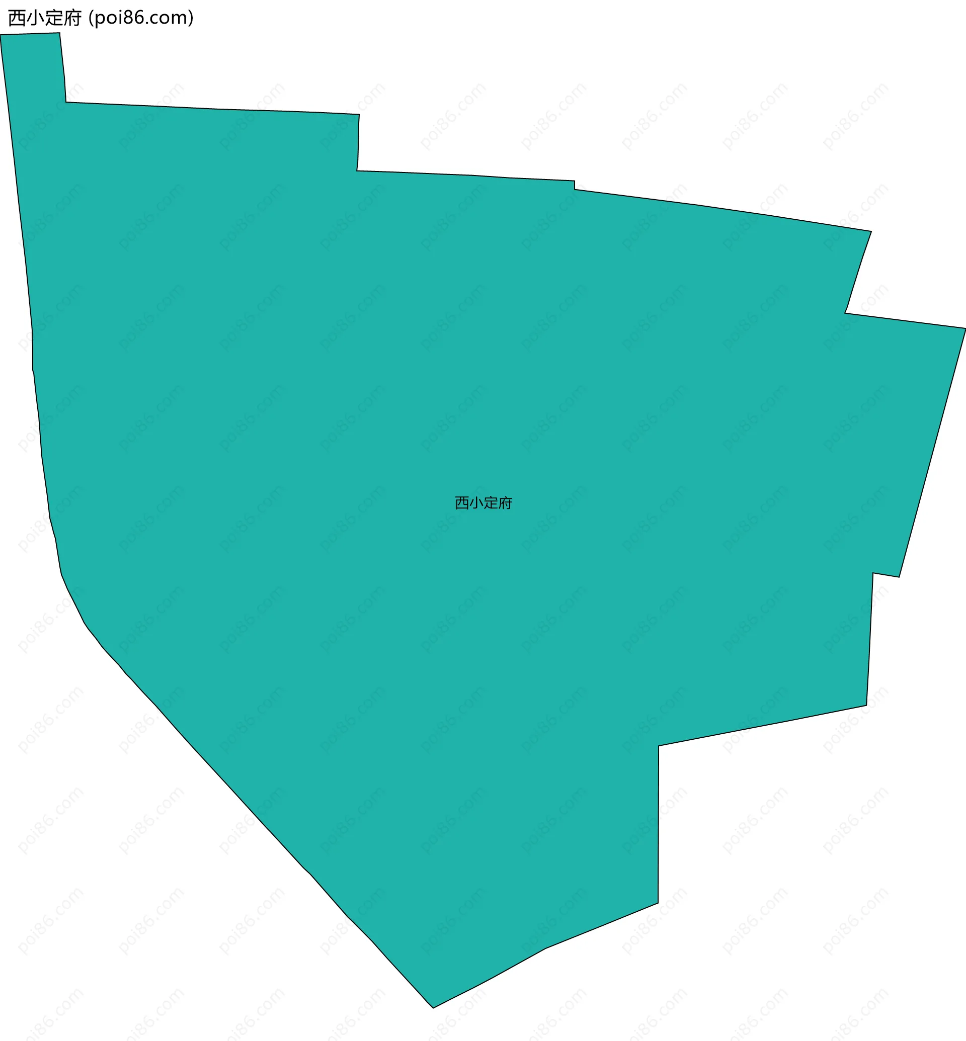 西小定府边界地图