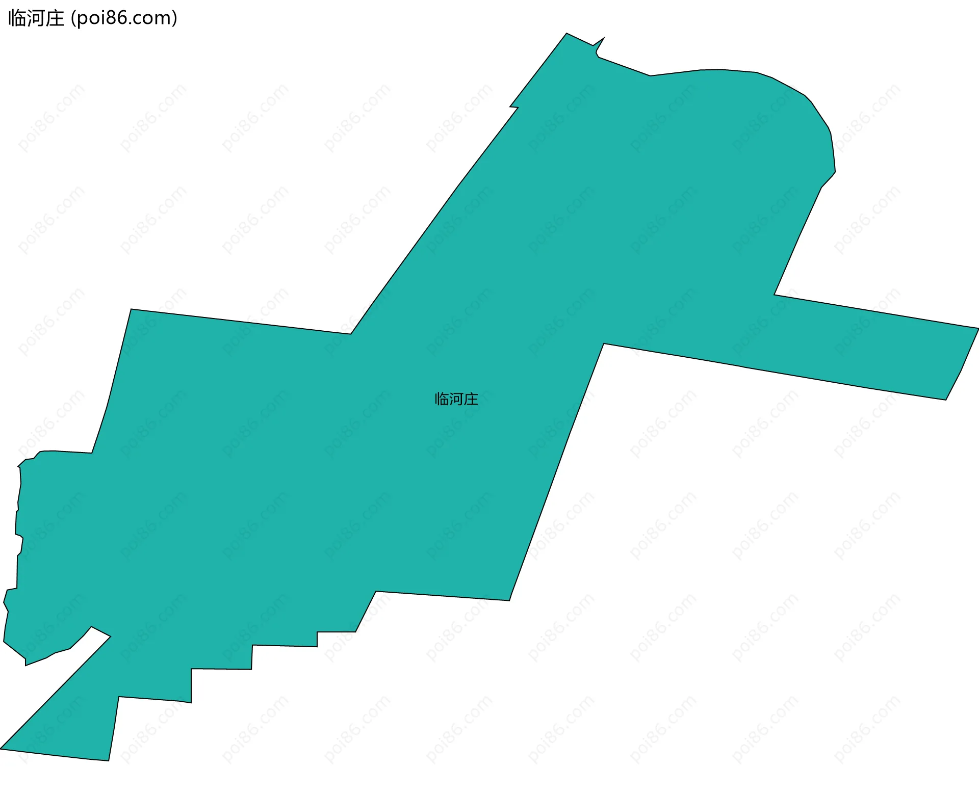 临河庄边界地图