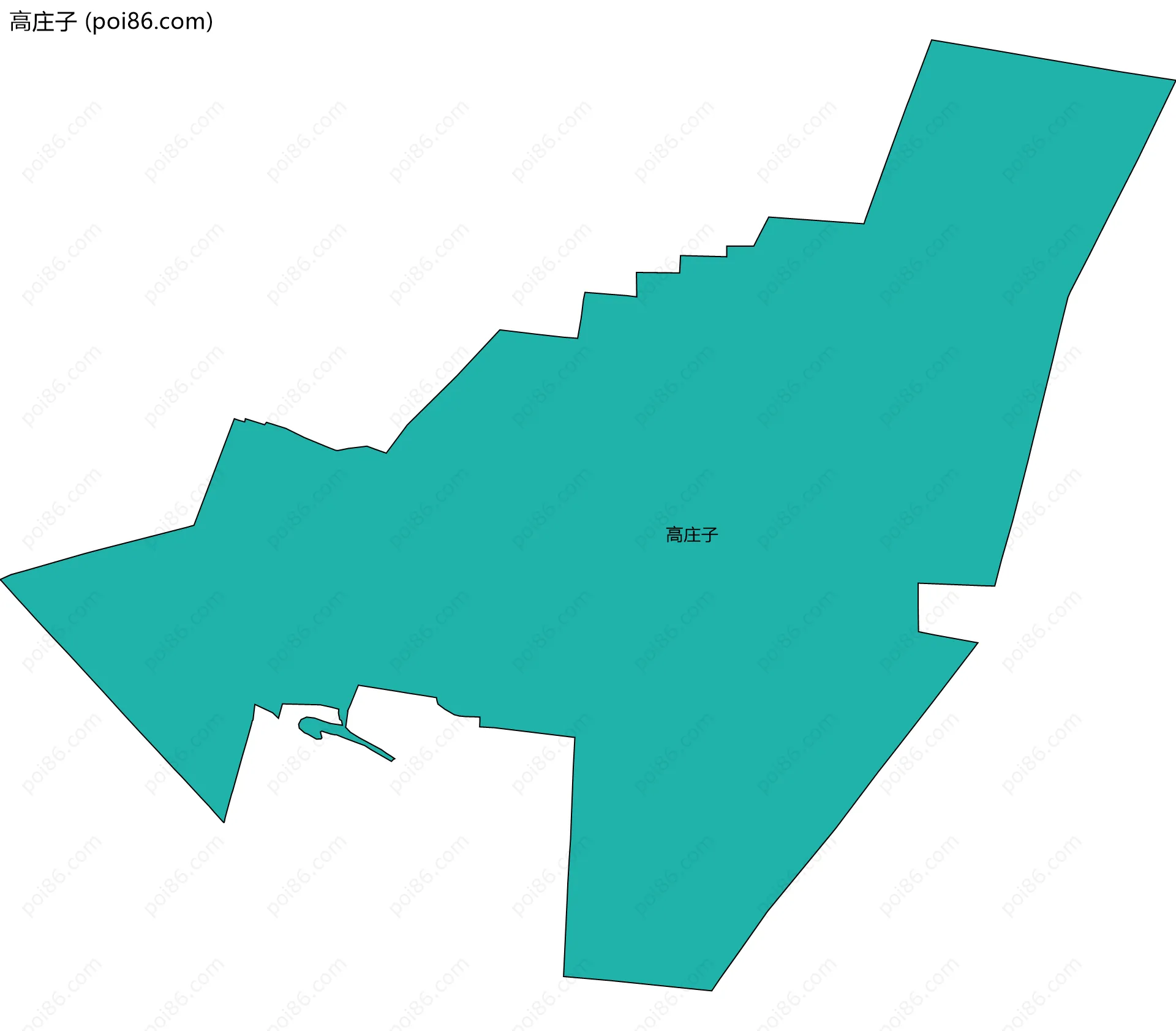 高庄子边界地图