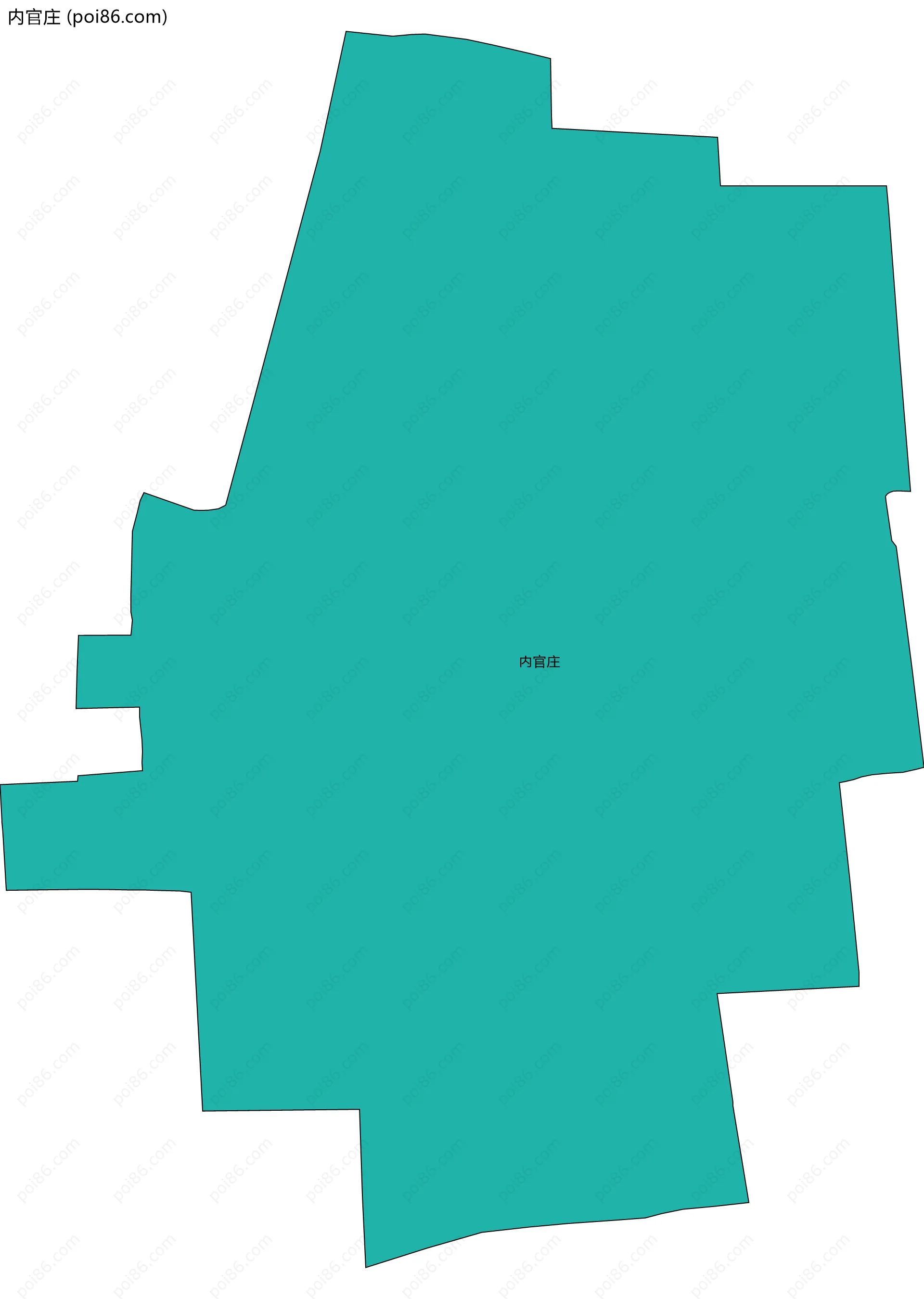 内官庄边界地图