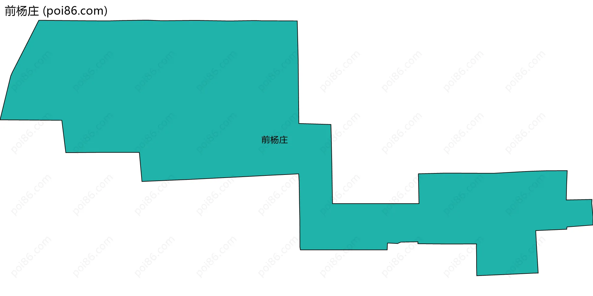 前杨庄边界地图