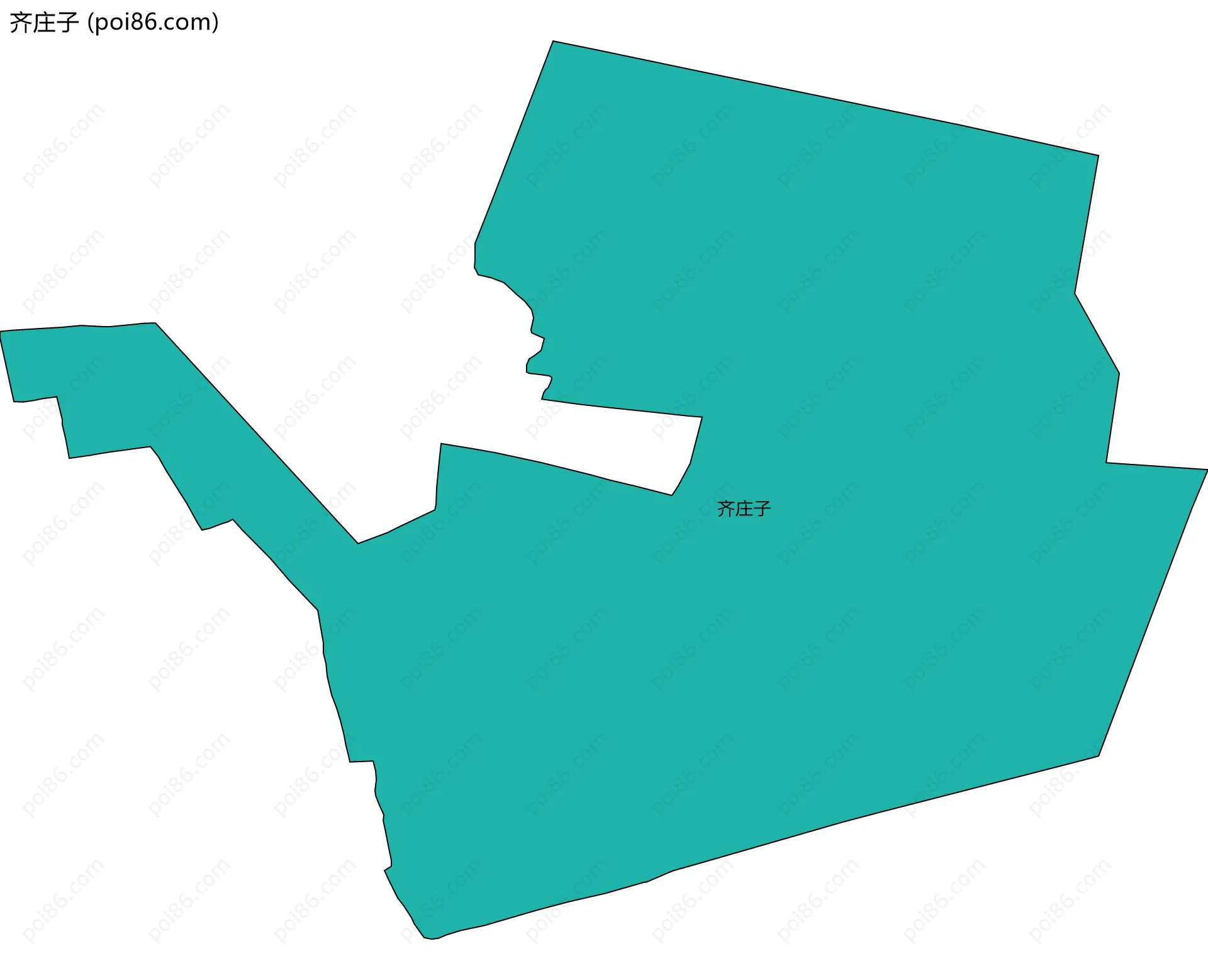 齐庄子边界地图
