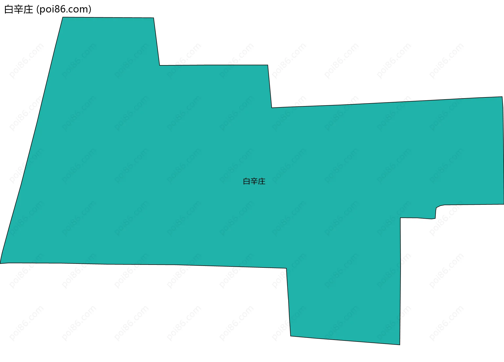白辛庄边界地图