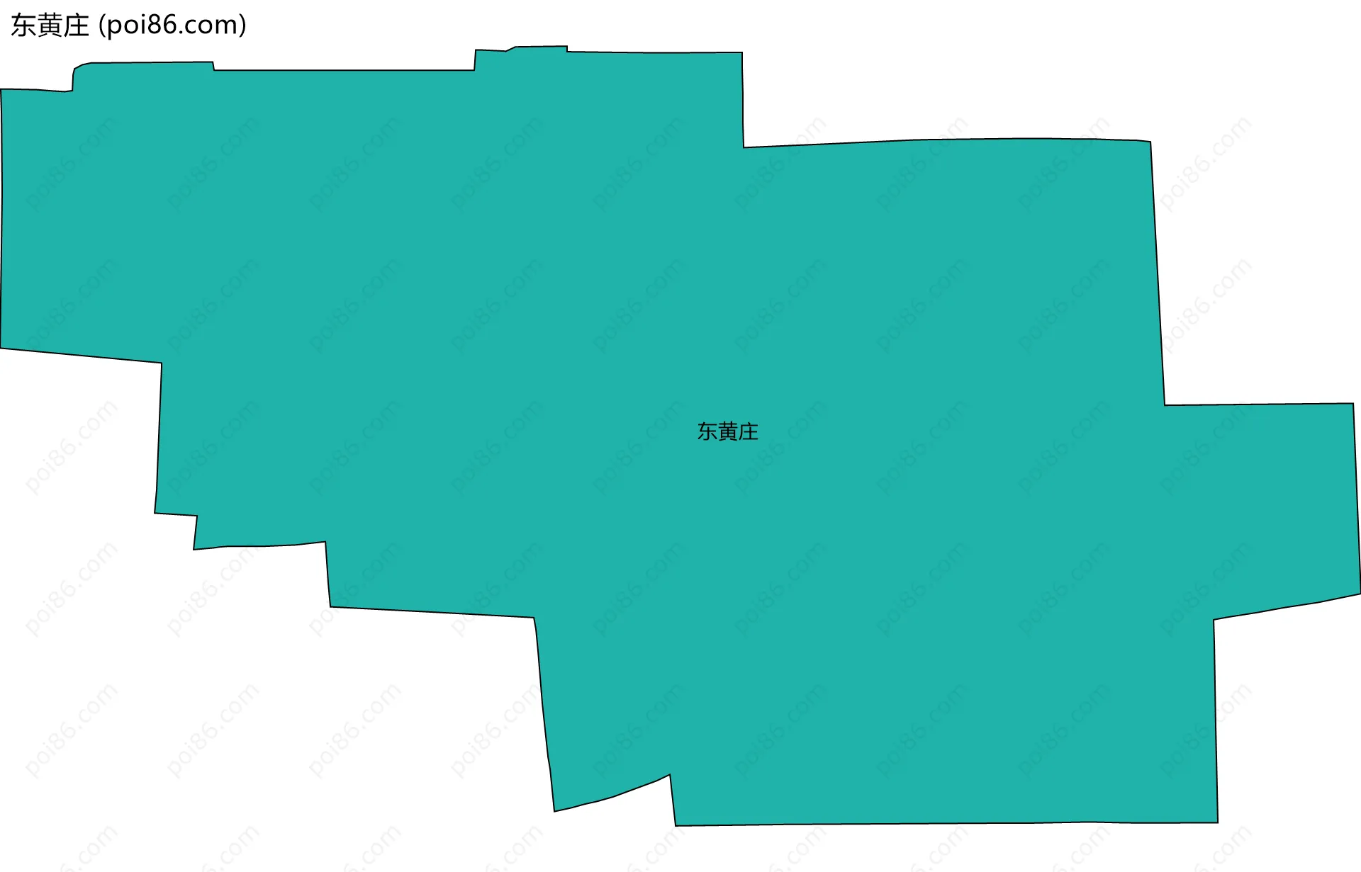 东黄庄边界地图