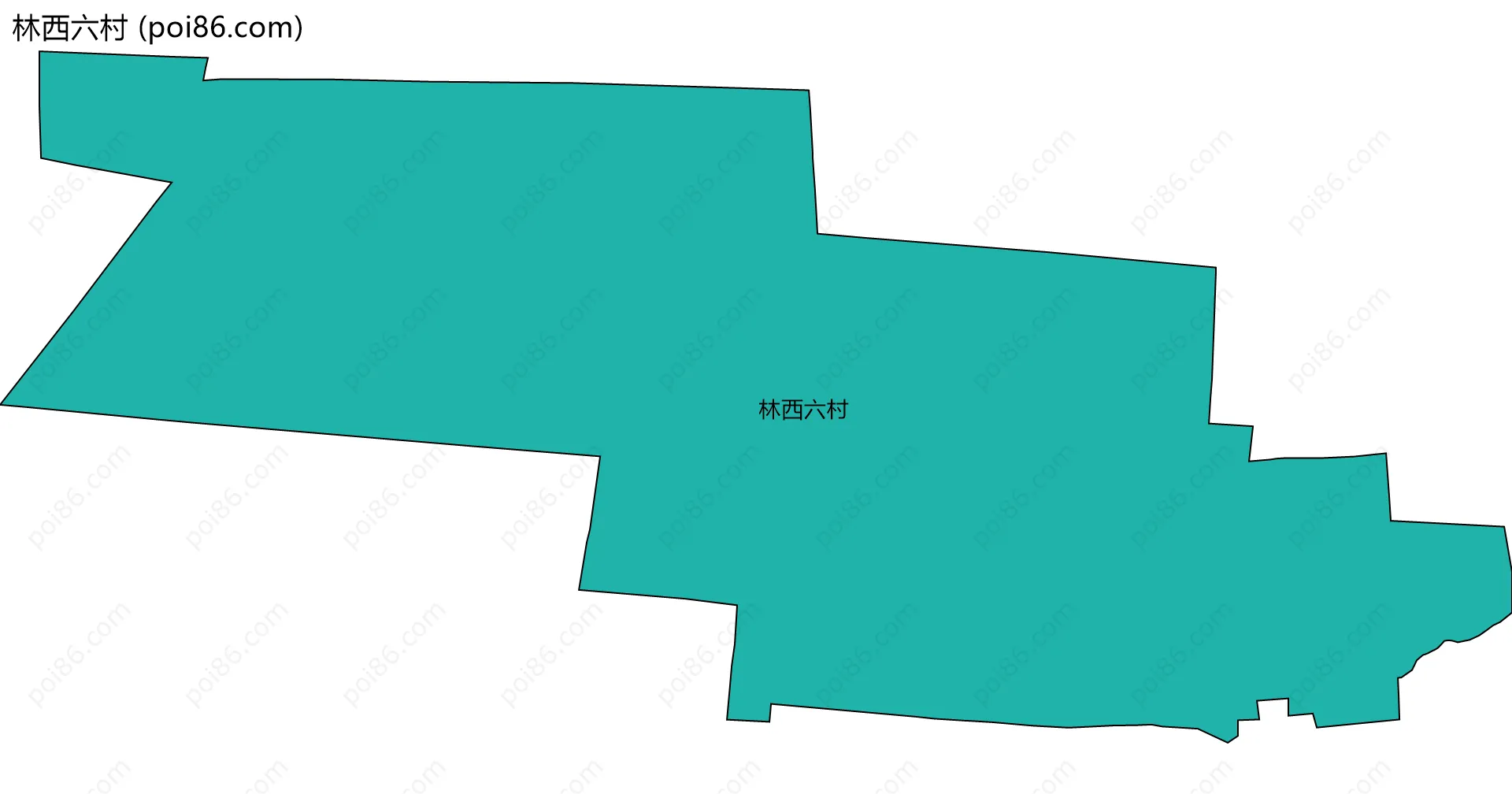 林西六村边界地图
