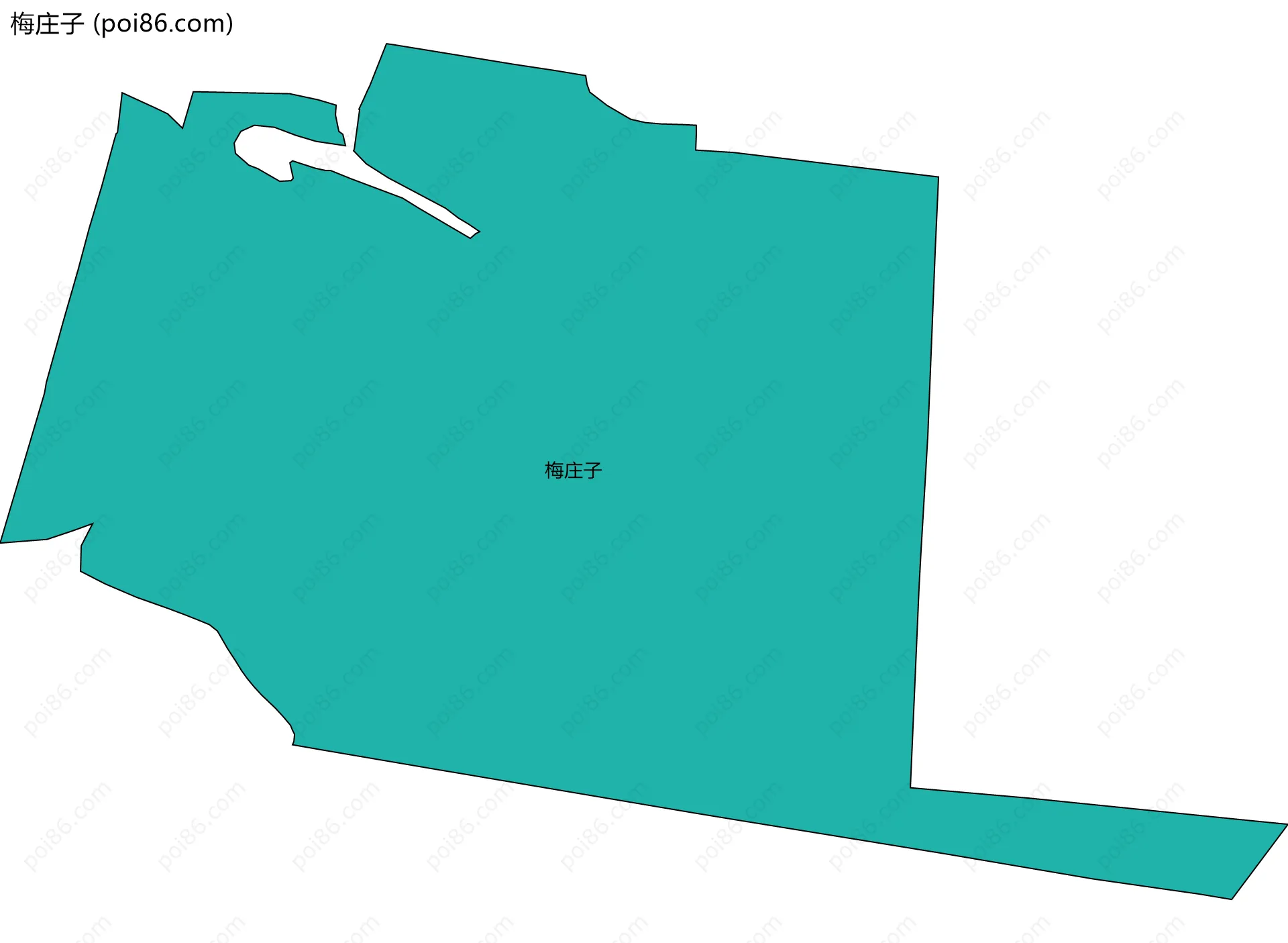 梅庄子边界地图