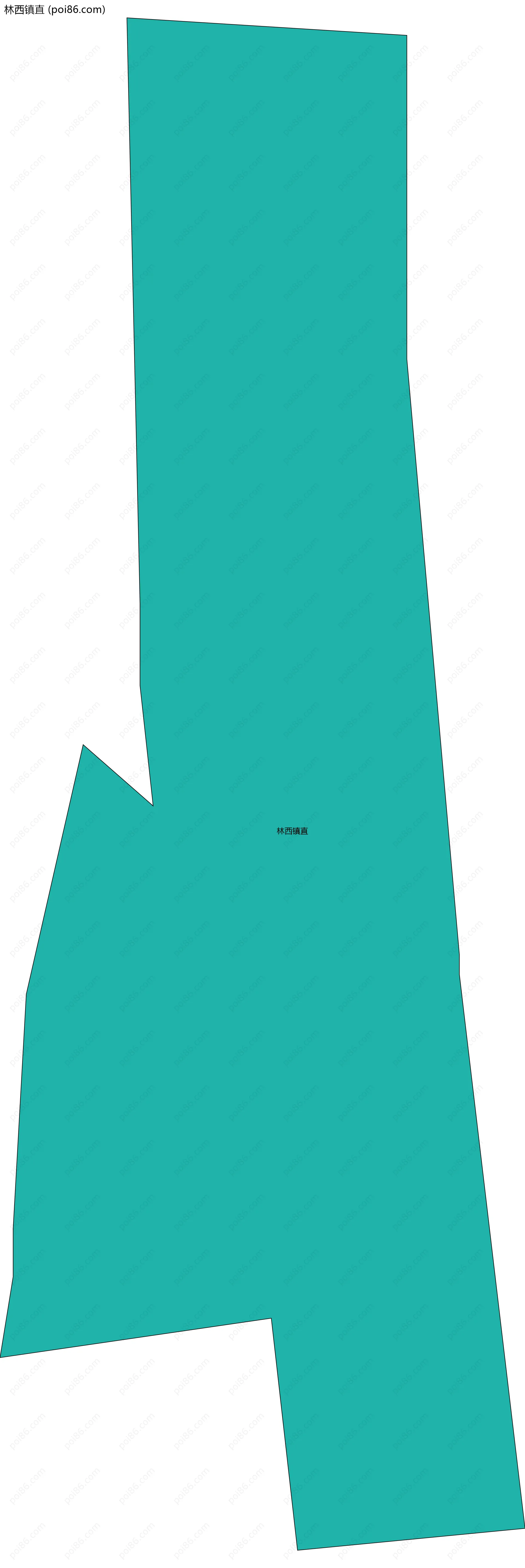 林西镇直边界地图