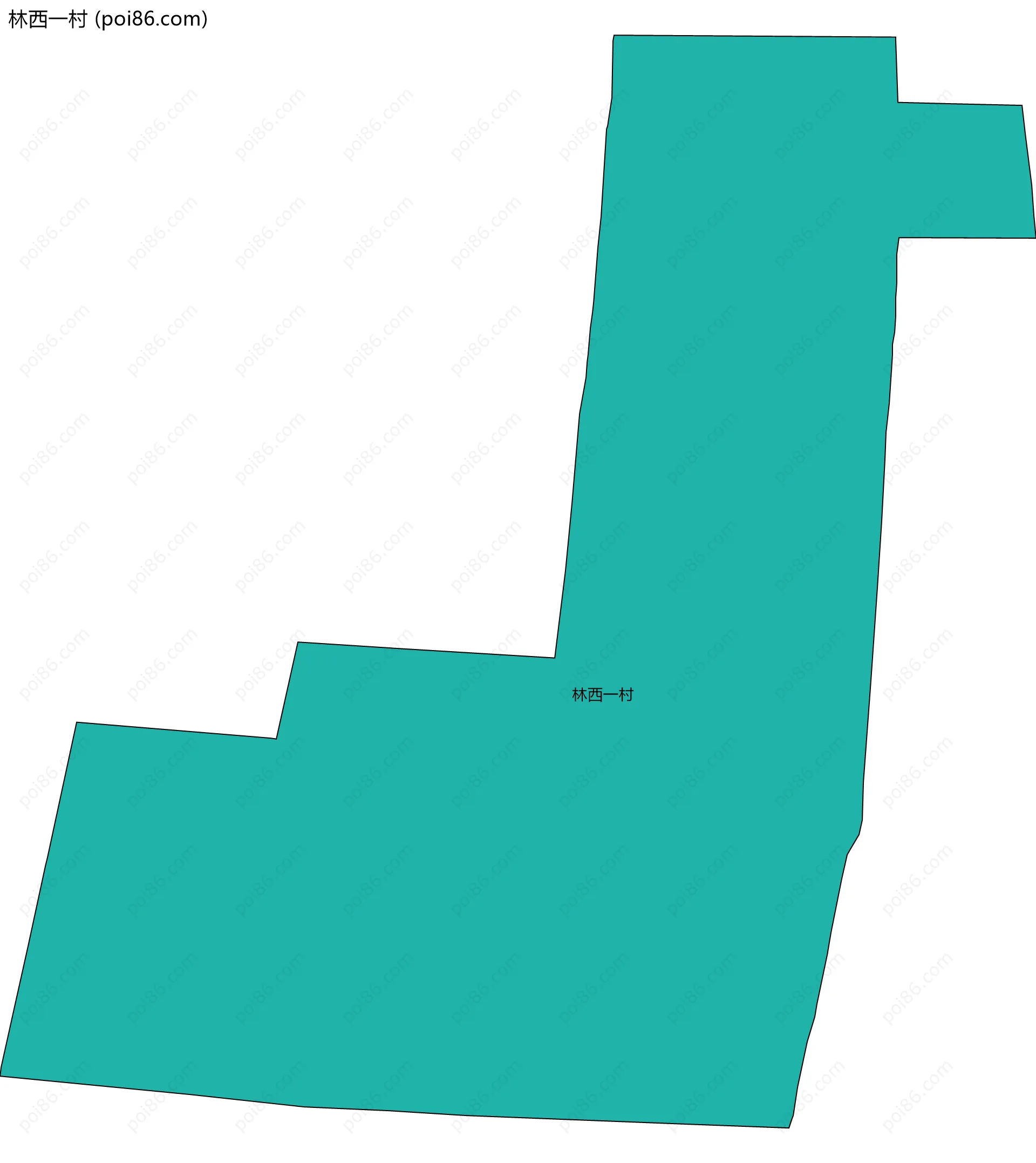 林西一村边界地图