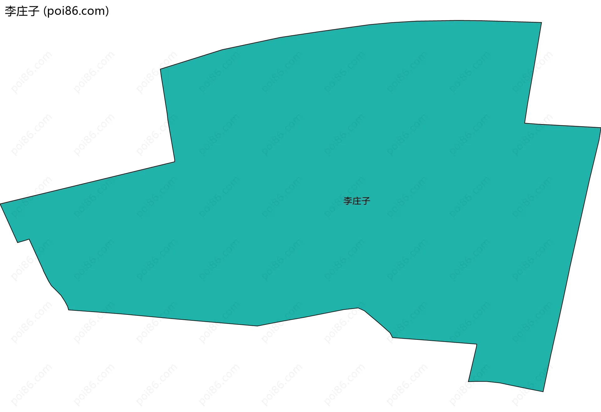 李庄子边界地图