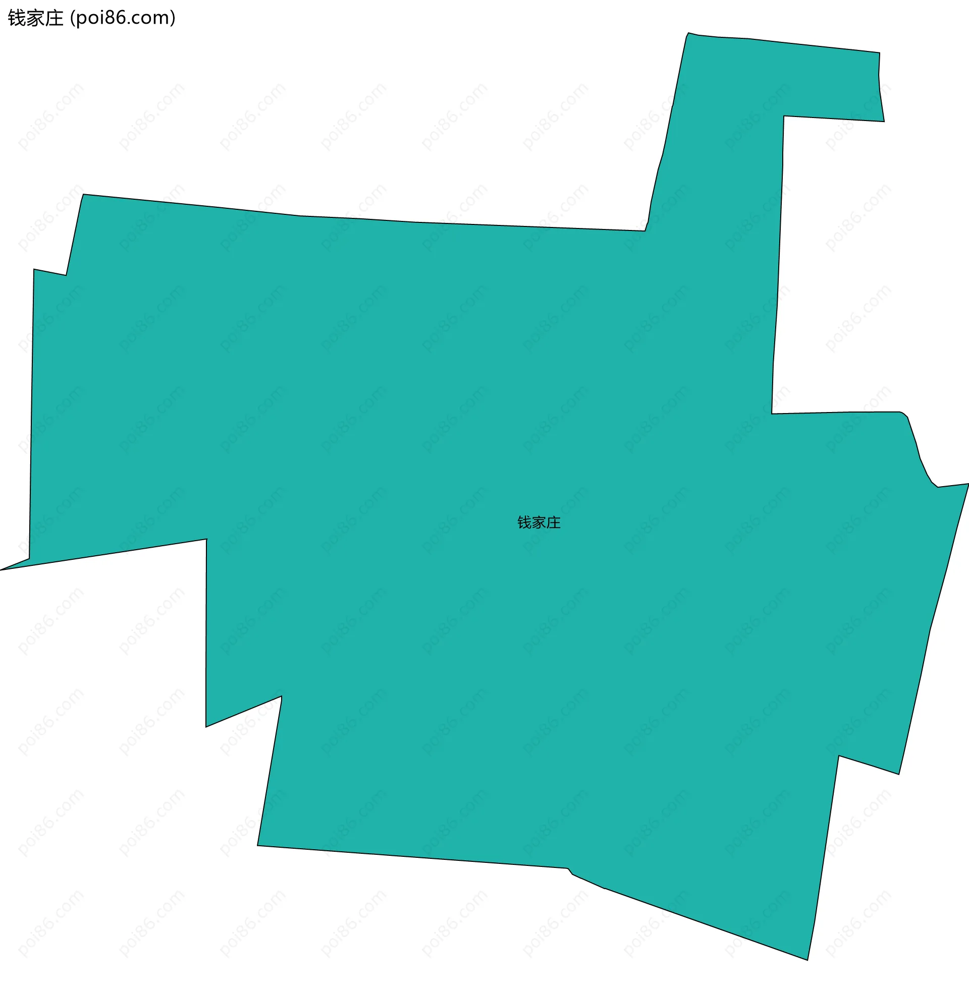 钱家庄边界地图