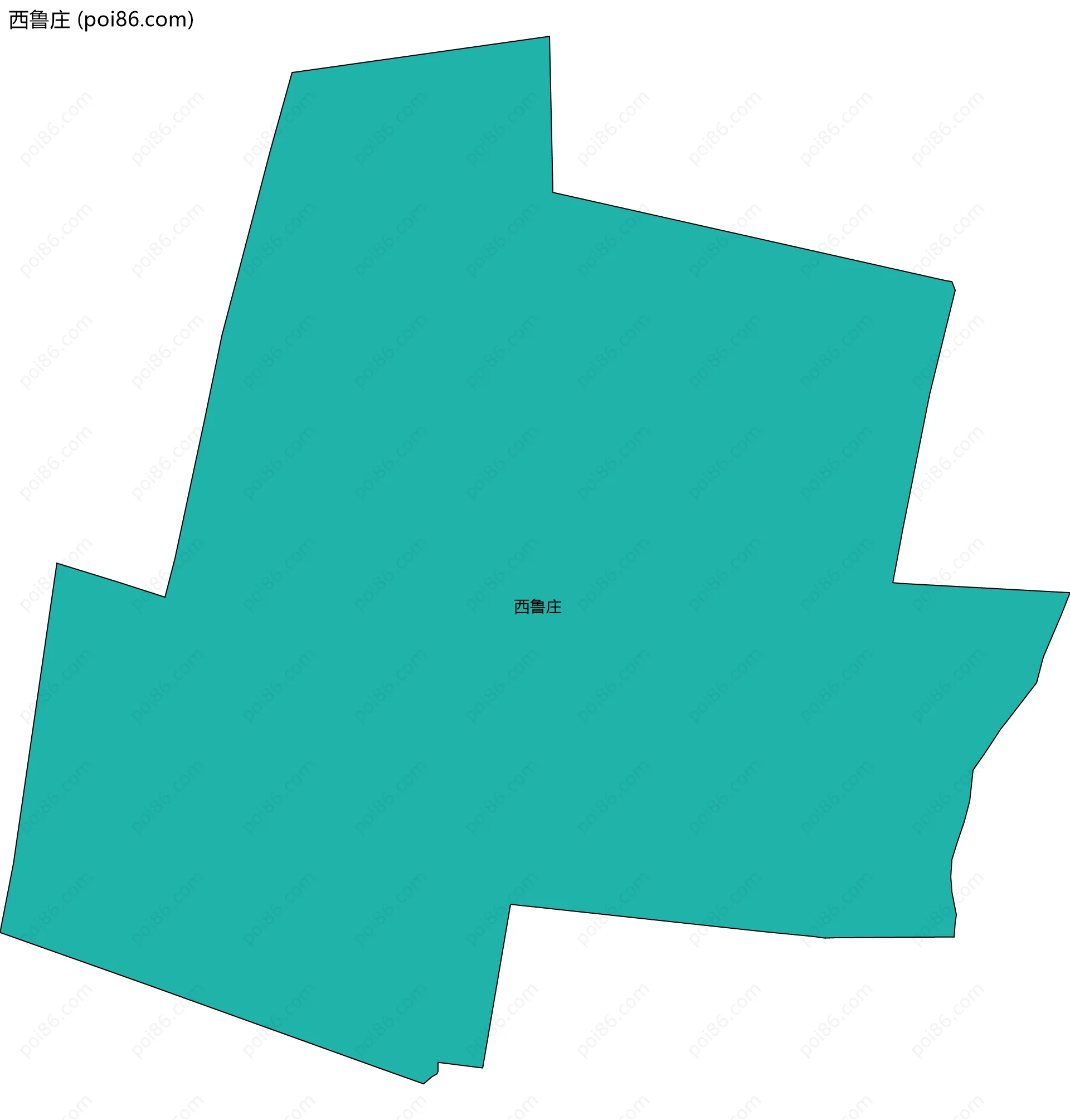 西鲁庄边界地图