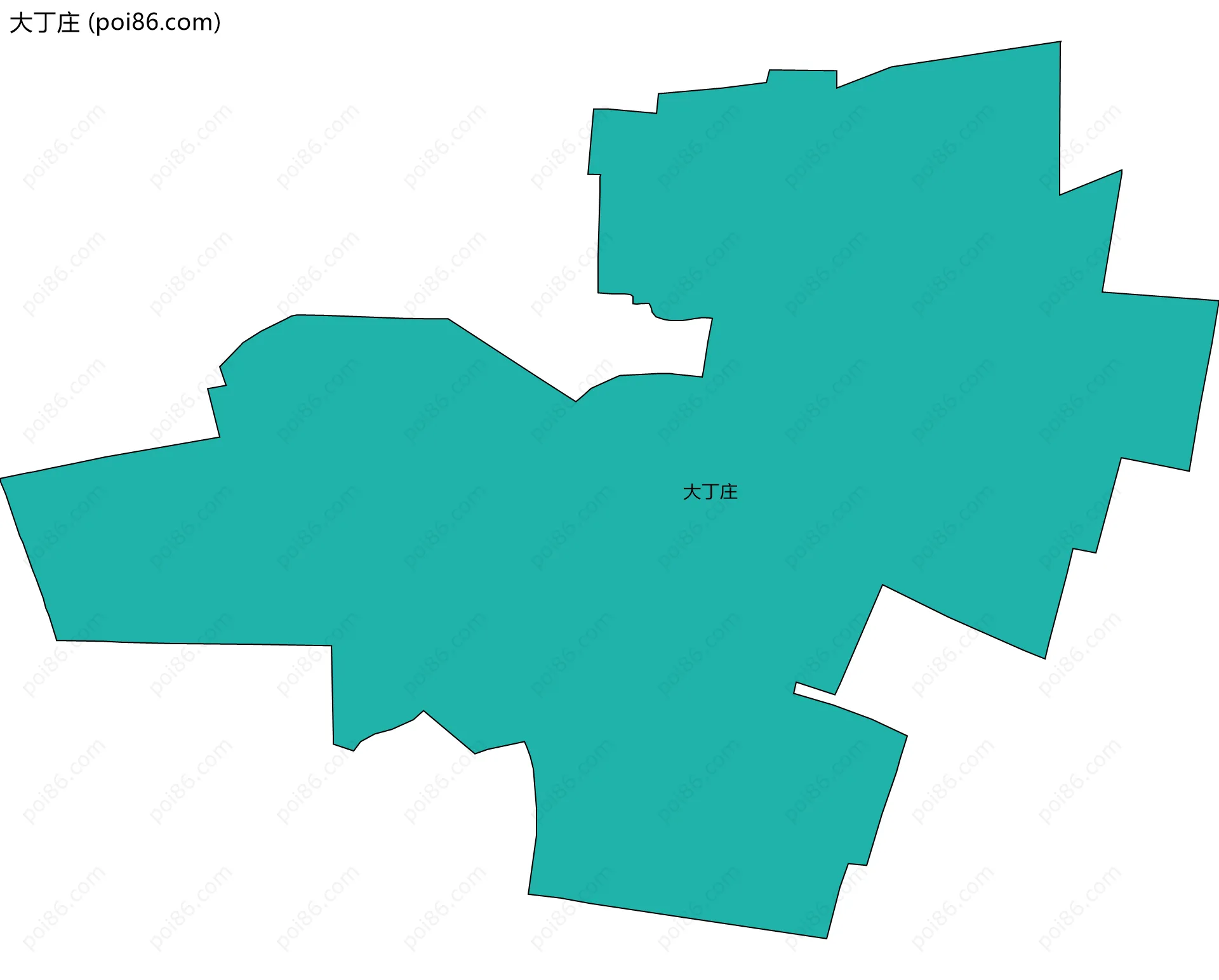 大丁庄边界地图