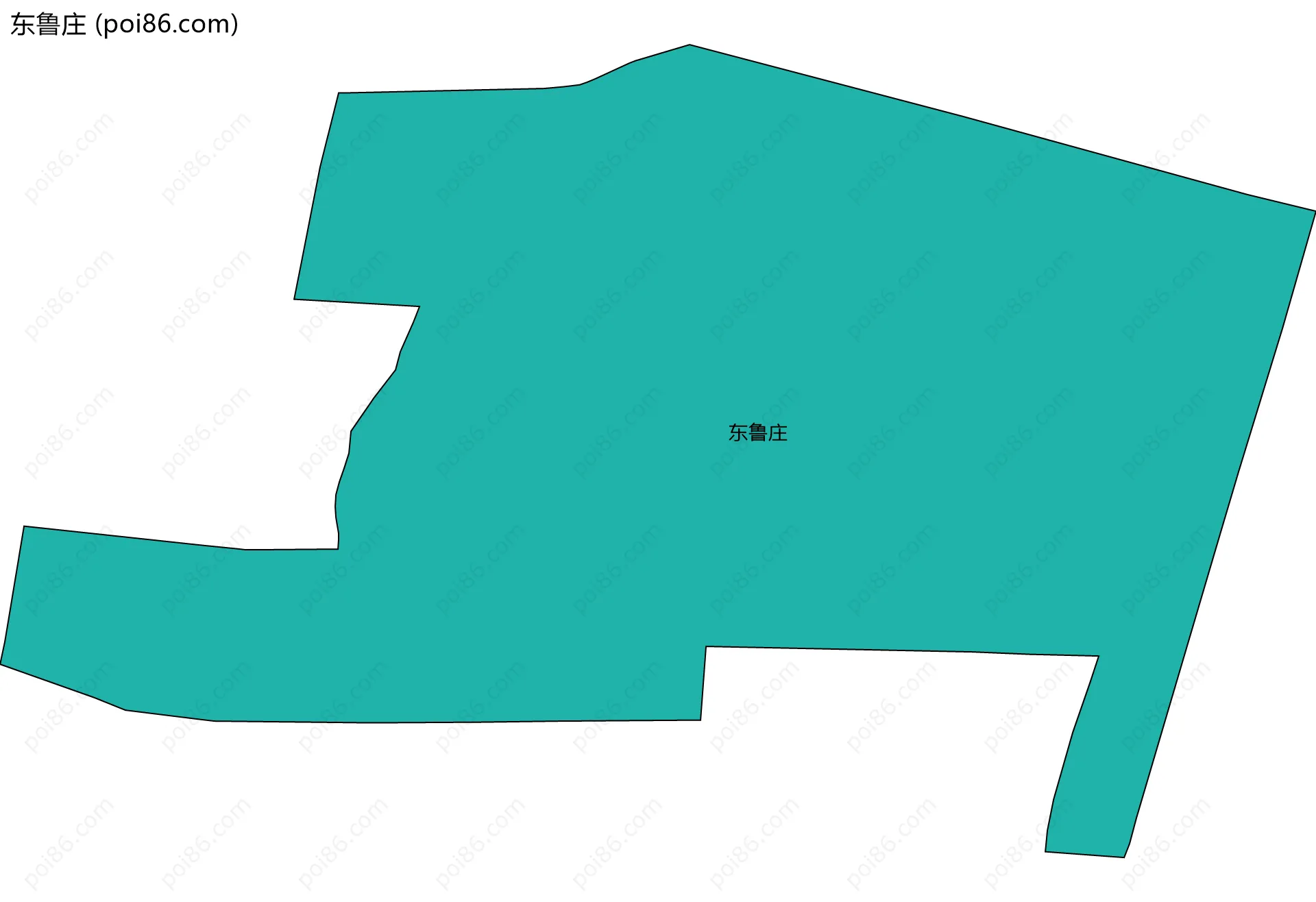 东鲁庄边界地图